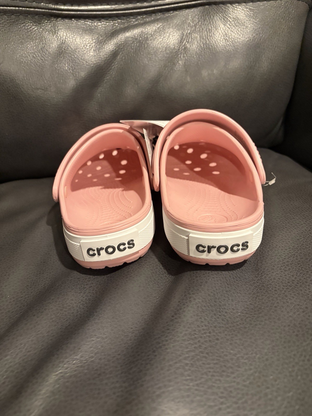 Crocs Lt Pink Women’s 6 Men’s 4 Baya Band Classic Comfort Clogg Slingback Shoes