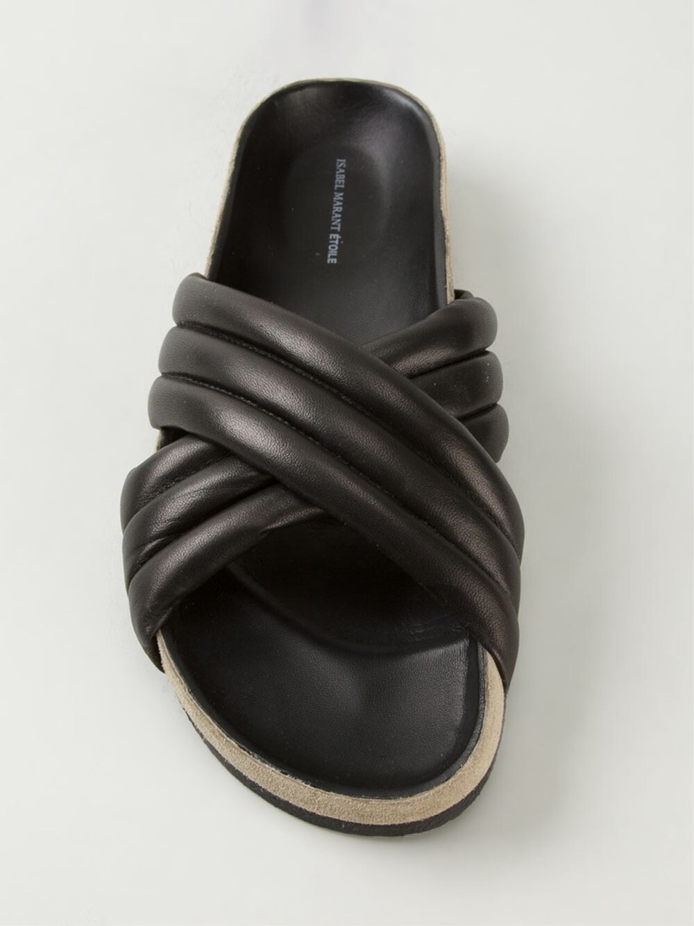 ISABEL MARANT ETOILE Holden Slides Comfortable Leather Japanese Inspired US 38 8