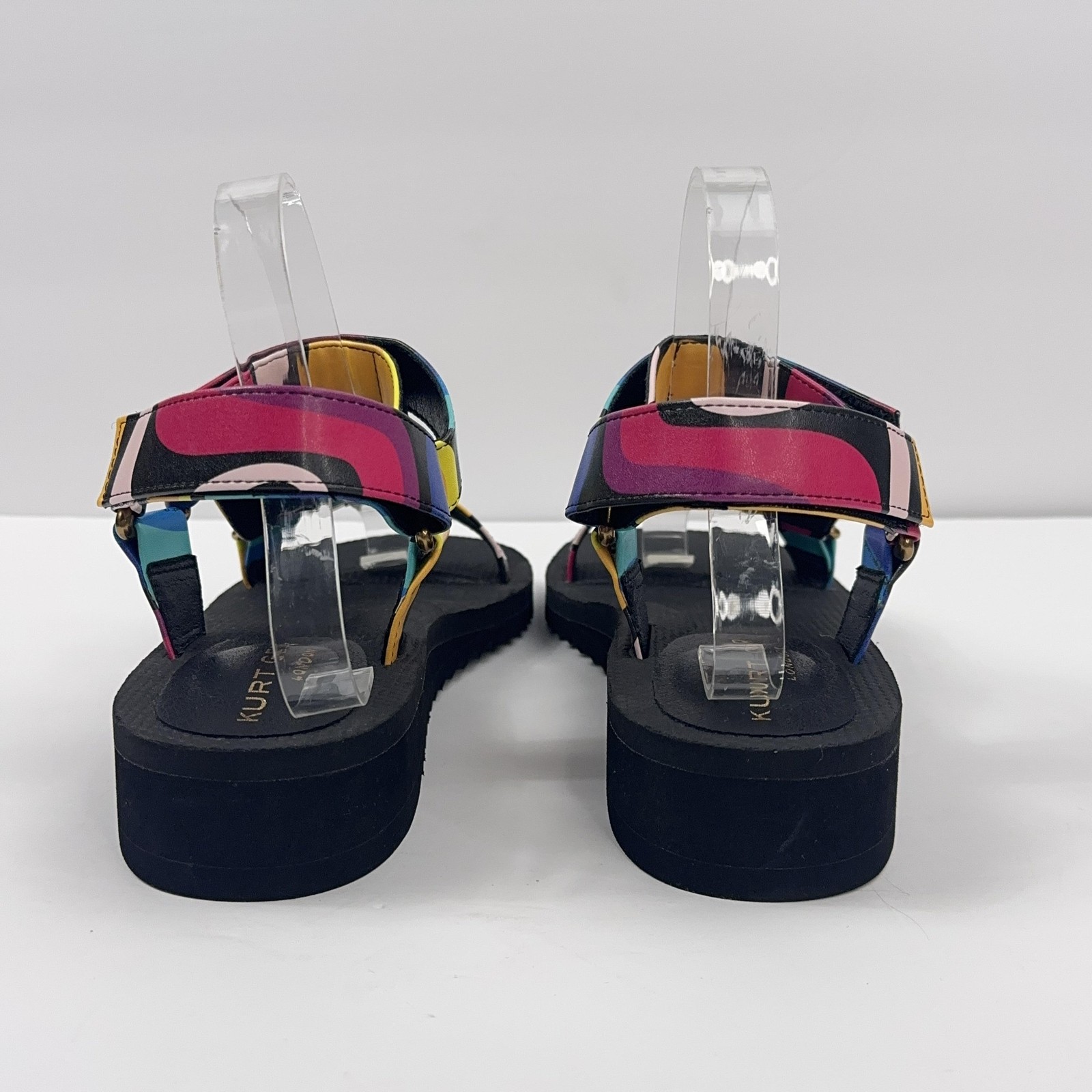 Kurt Geiger London Rio Sandals Womens 8 US/38.5 EU Colorful Strappy Wedge