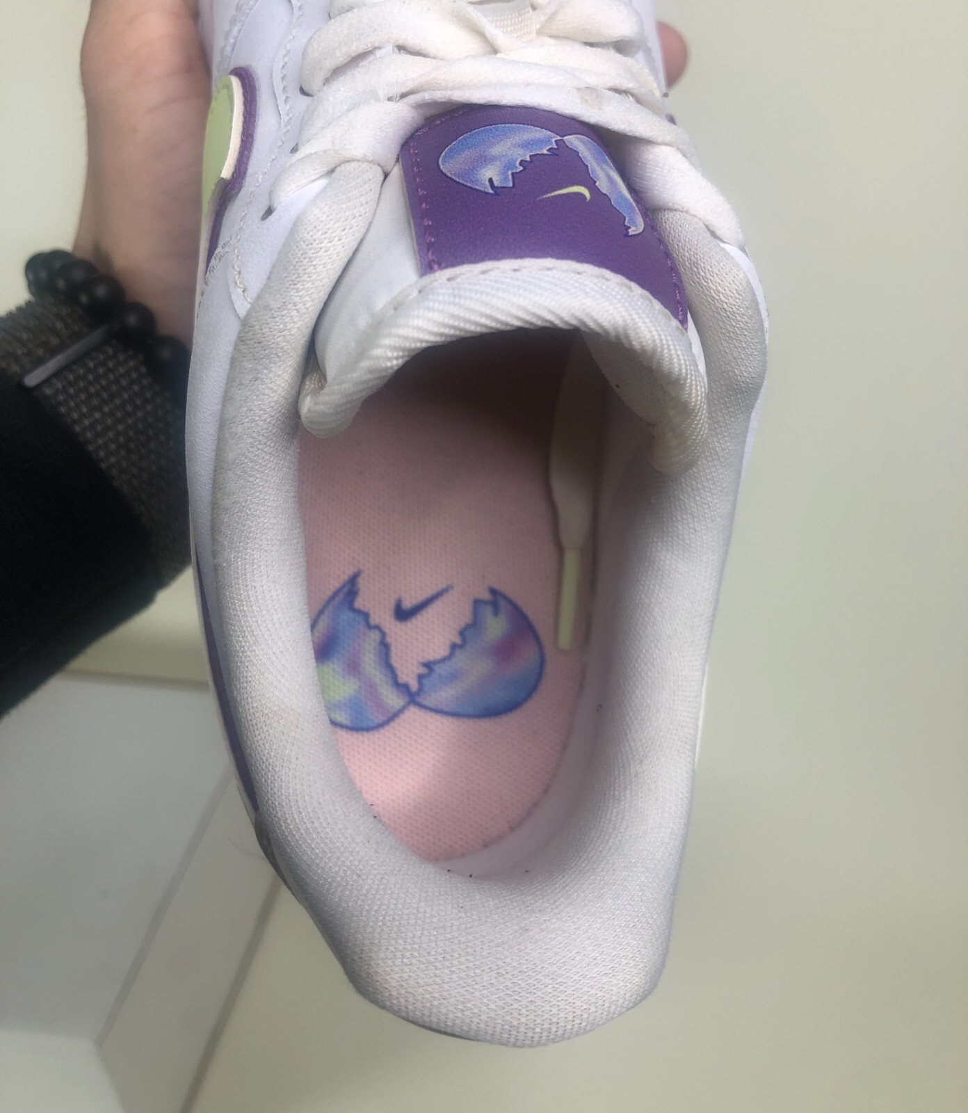 Nike Air Force 1 Low ‘Easter’ White Athletic Shoes Women’s Size 6.5 (CW0367-100)