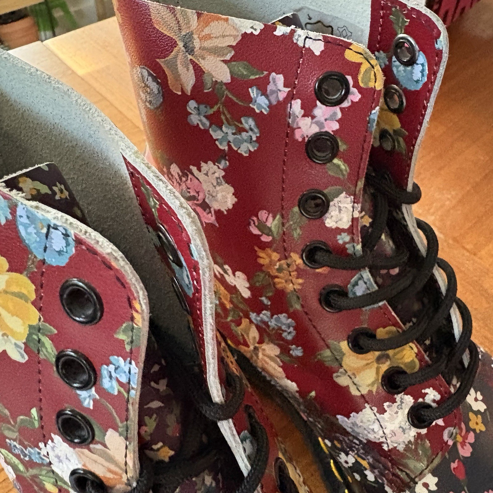Dr. Martens 1460 Wanderlust Floral Pascal Leather Boots Docs NEW W9