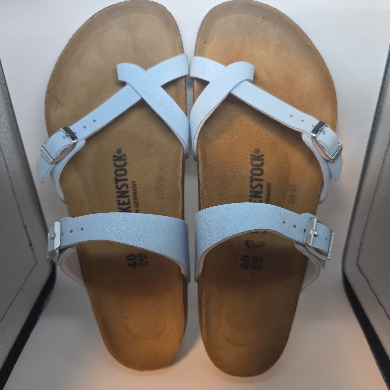 Birkenstock Sandals 40/US Size 9 Mayari Baby Blue Regular Fit