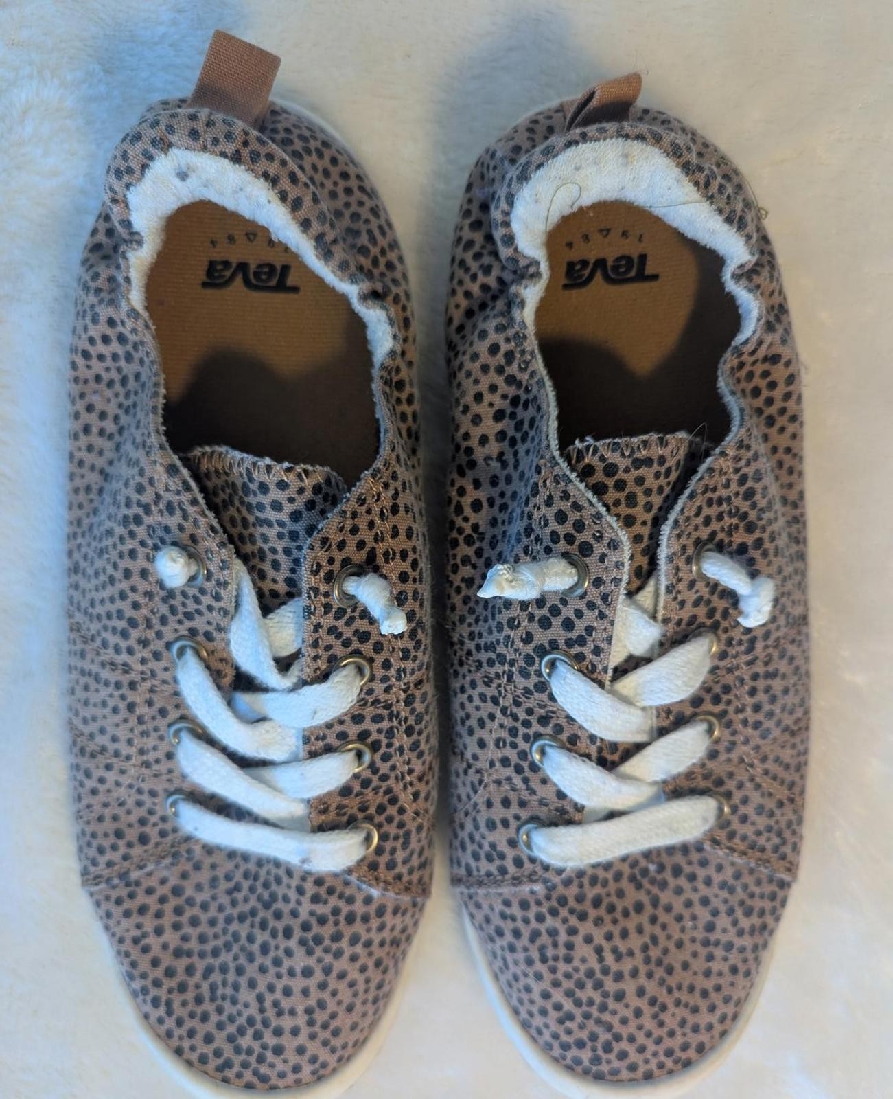 Teva Leopard Print Slip Ons Men10, Women8