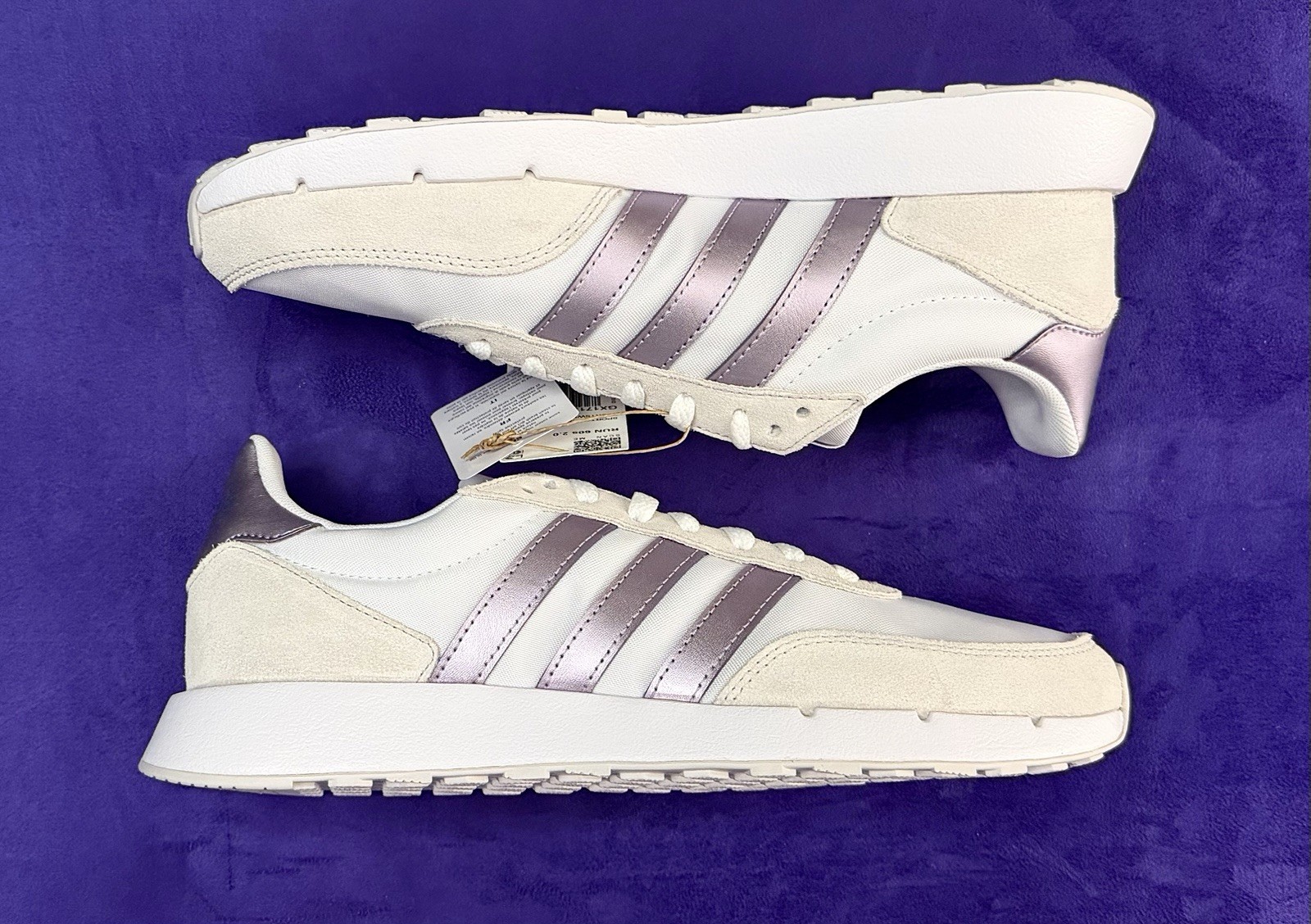 adidas women Run 60s 2.0 Shoes Size 9.5 Metallic Purple BNIB