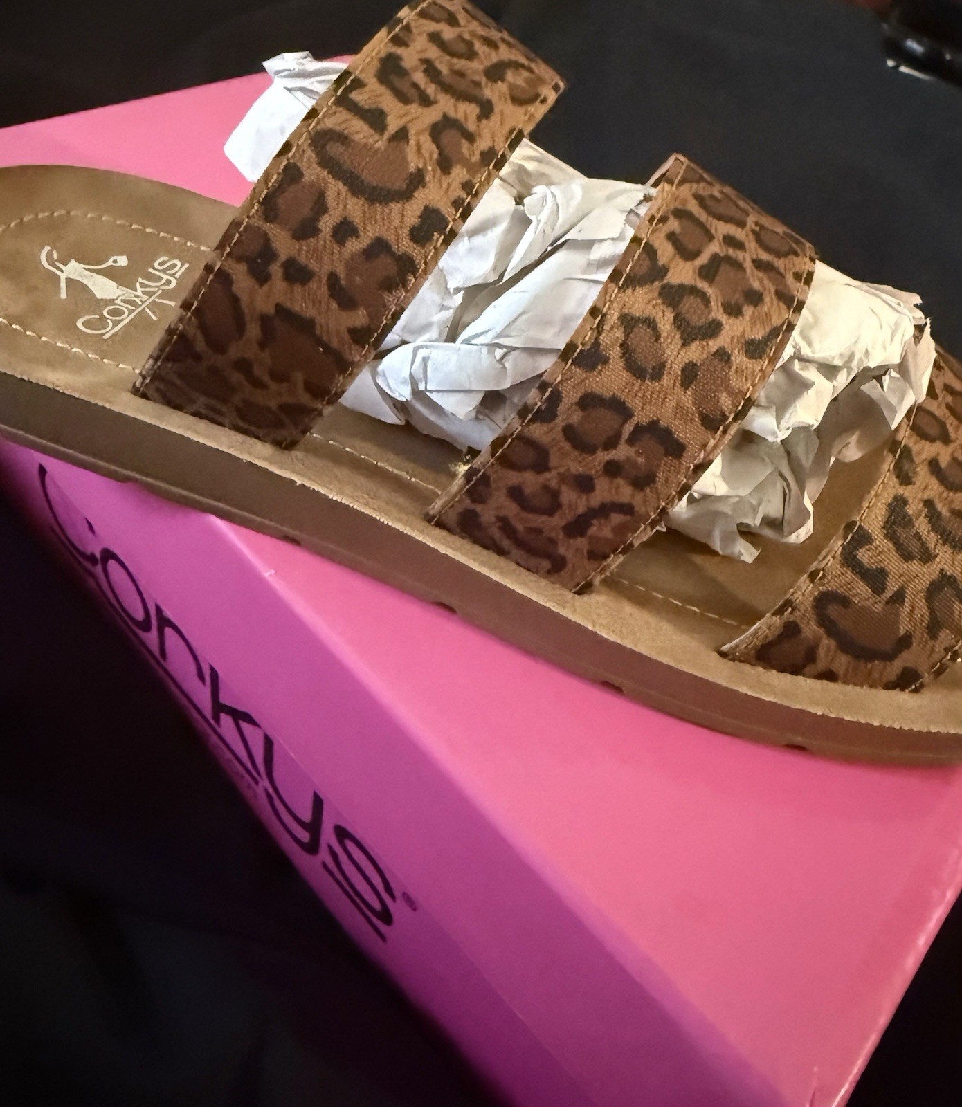 Woman’s sandals Leopard Print SZ12 Fits Like Sz10 RUNS SMALL AND NARROW