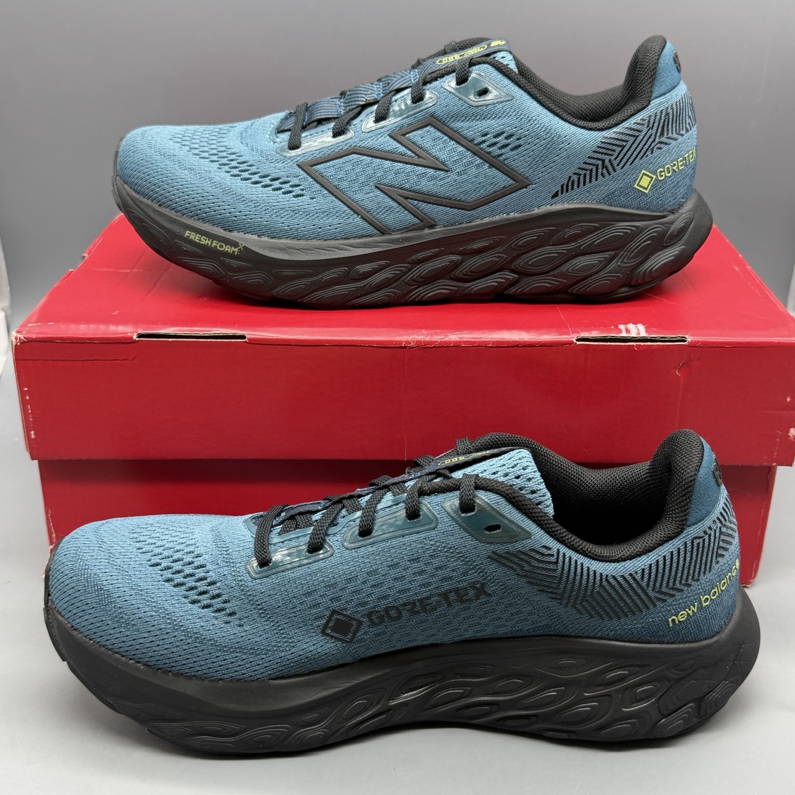 New Balance Fresh Foam X 880 V14 GTX Women 8 Deep Sea Blue Running Shoes WORN 1X