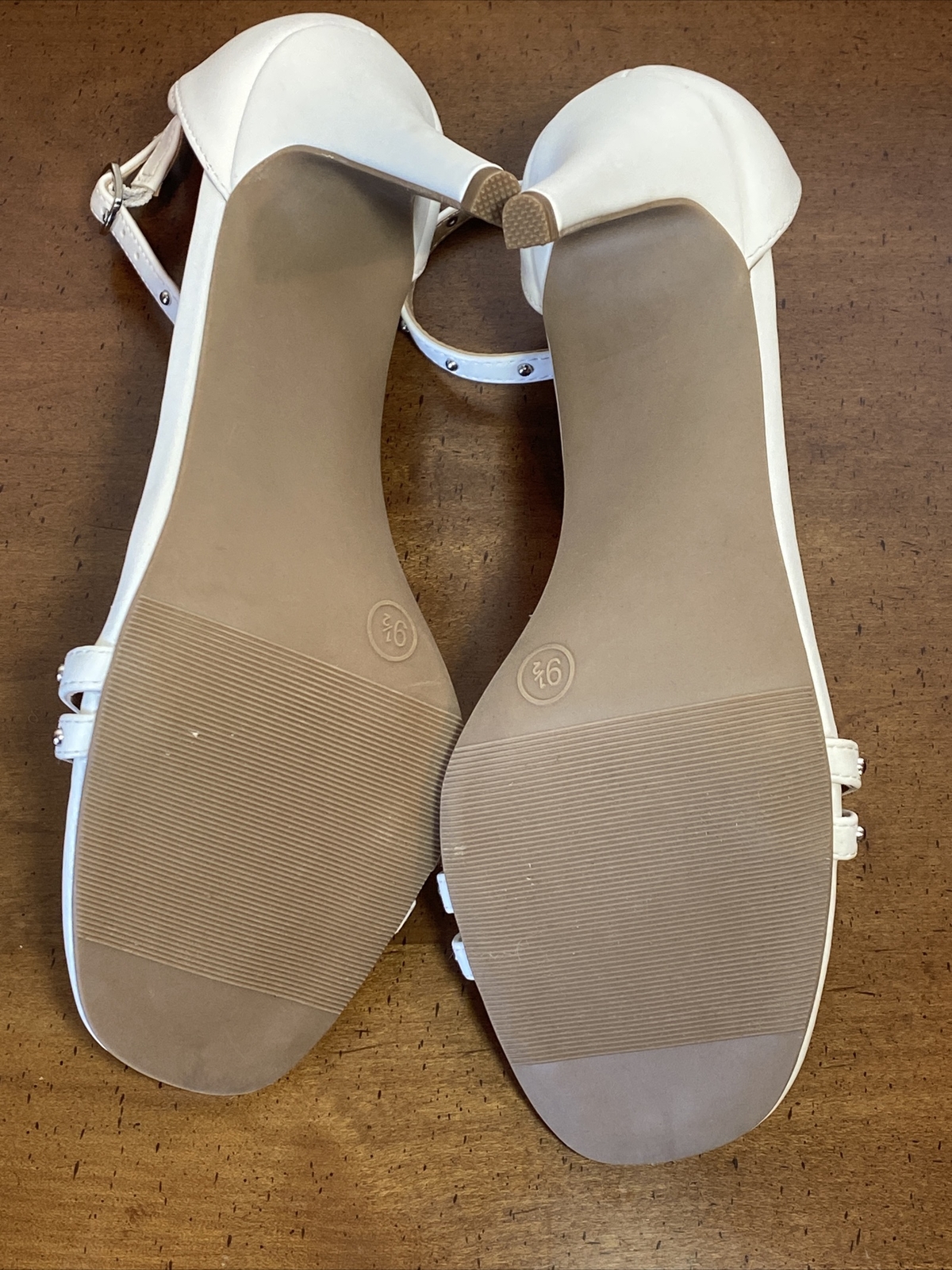 Women’s White Heels Size 9.5 Studded Barely There Pump Heels A New Day eBay
