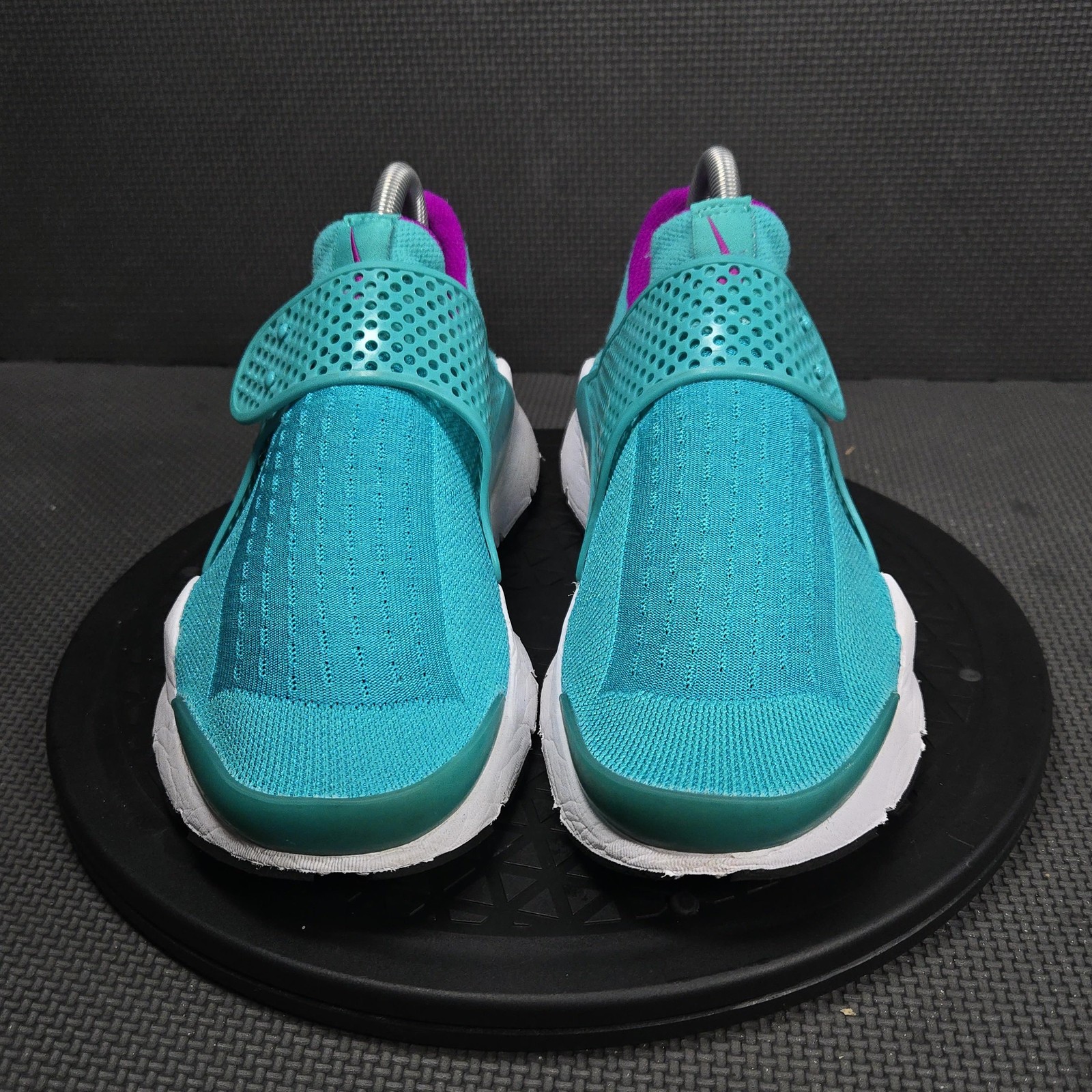 Nike Sock Dart Shoes Womens Size 8 Blue Teal Mesh Slip On Sneakers 848475-301