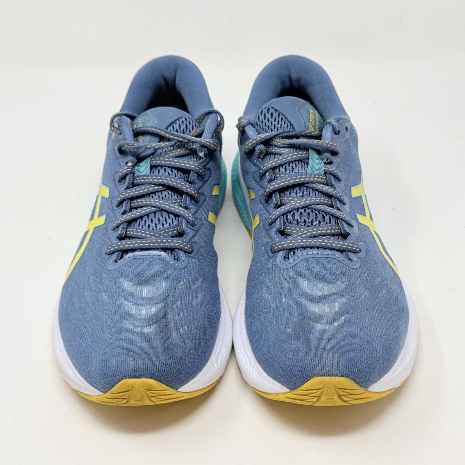 Asics GT-2000 11 Shoes Womens 10 Blue Yellow Mesh Running Sneakers Trainers