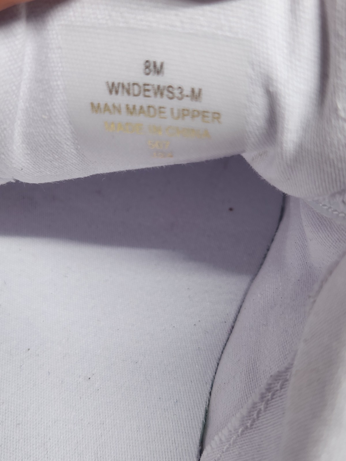 Women’s White Quilted Sneakers Size 8M – Gold Zipper Accent & Logo Detail