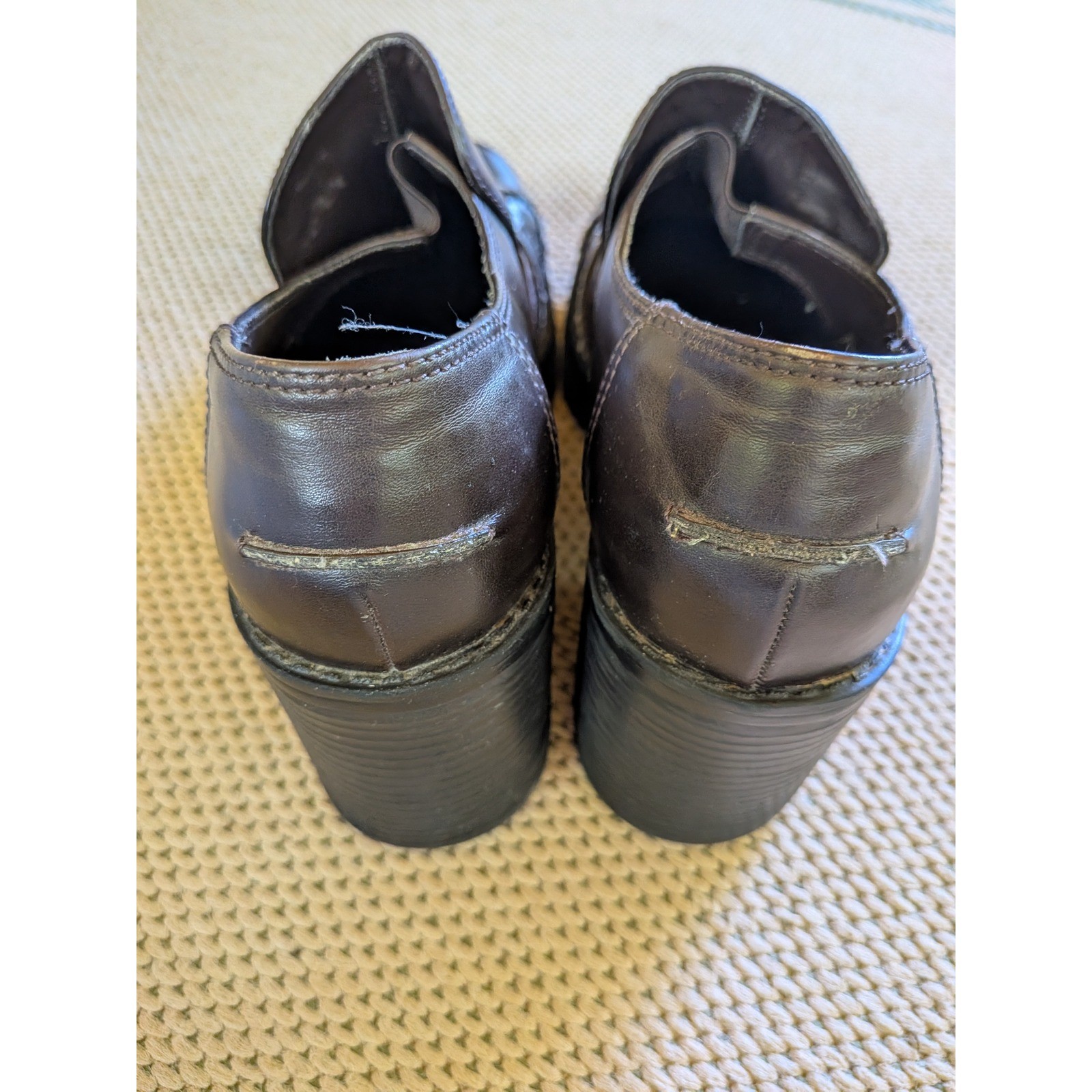 Mudd Platform Loafers Women 7 90s Y2K Grunge Chunky Goth Bratz Retro Aesthetic