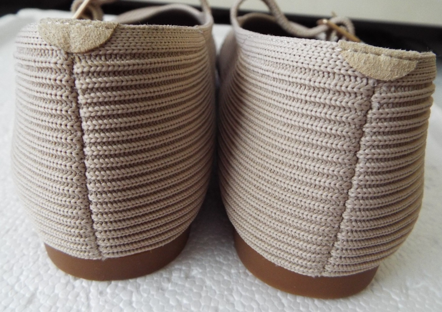 NEW***VIVAIA Sz 36.5/6 M Almond Knit Mary Jane FLATS!!