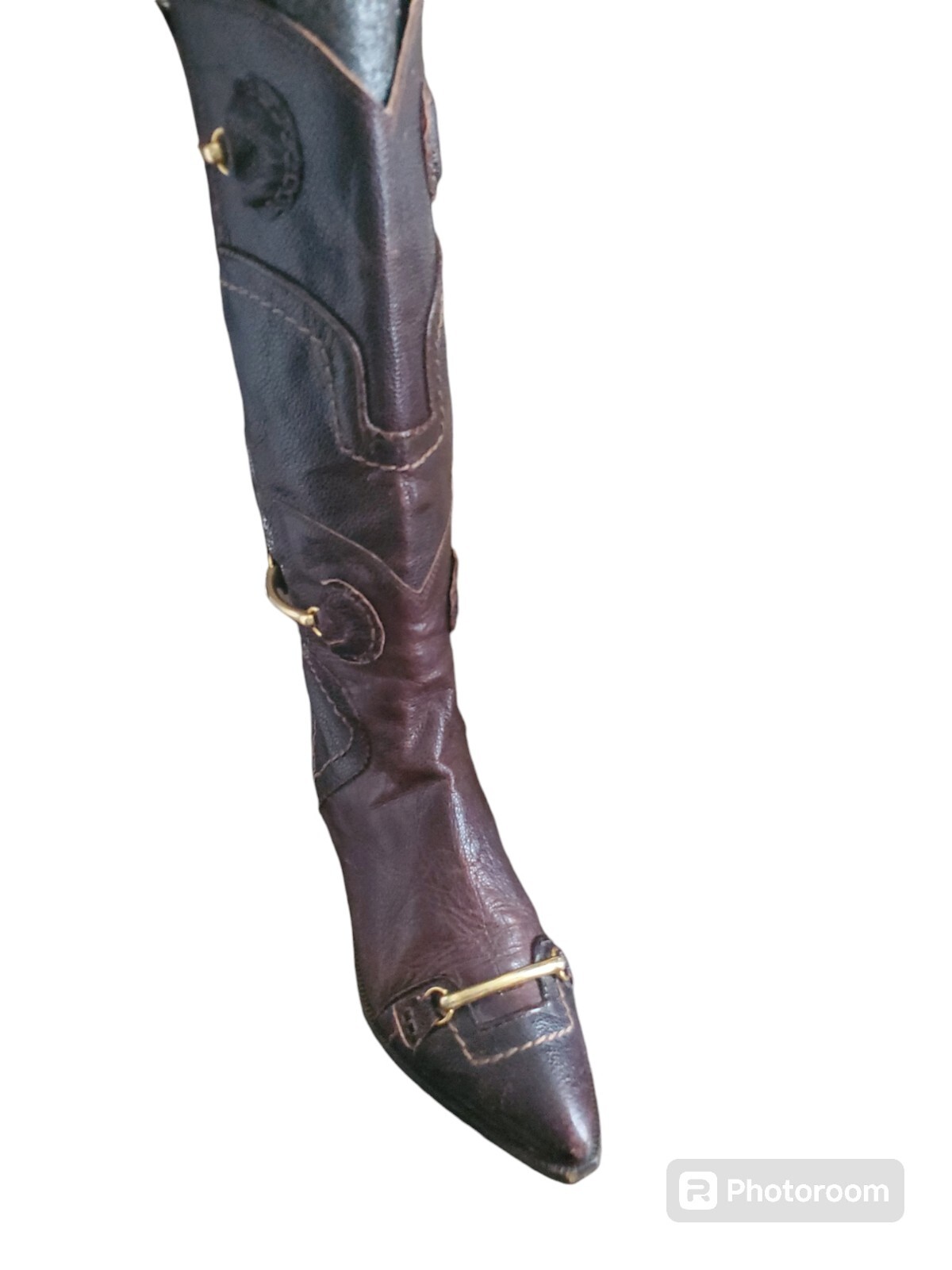 El Vaquero Italian Womens Brown Western Styled Boots Size EU 39 US 8
