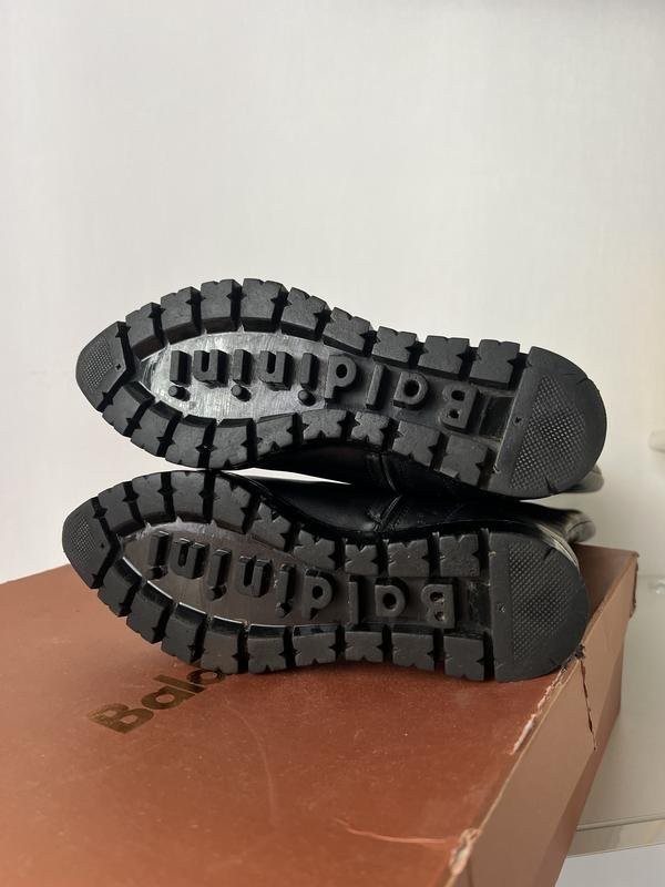 Women Baldinini Boots Black Leather 36.5 #5H48