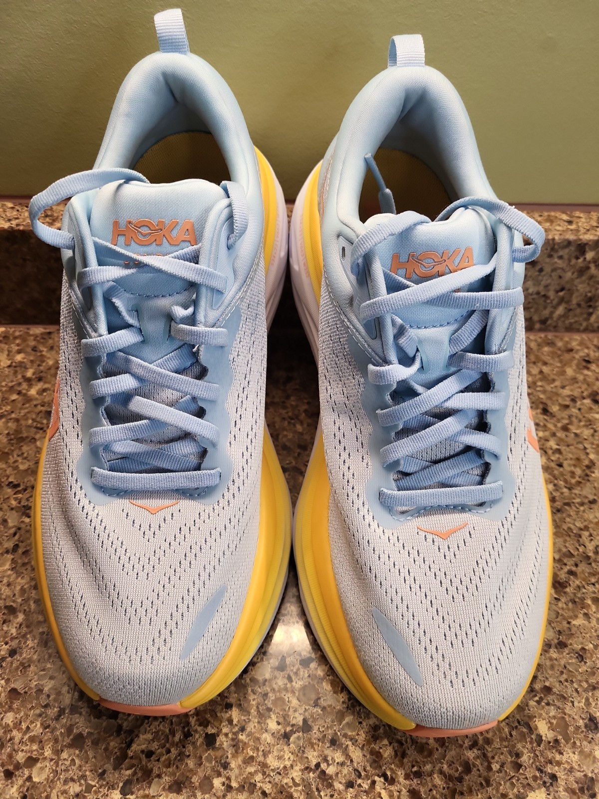 Hoka One One Bondi 8 Shoes Blue Running Women’s 10 B Sneakers 1127952 SSCA