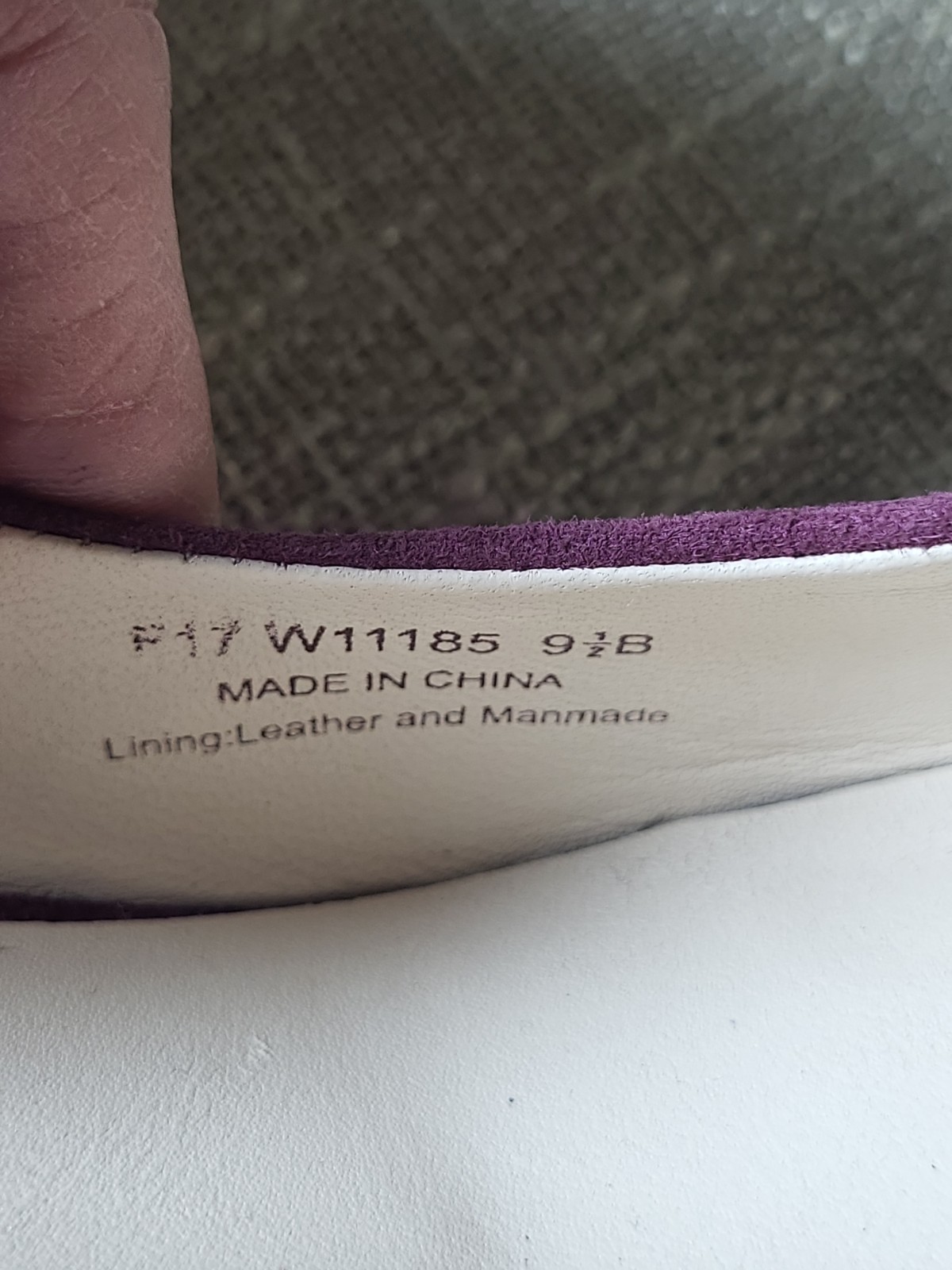Cole Haan Plum Purple Suede Pointed Toe Pumps Heels Womens 9.5B