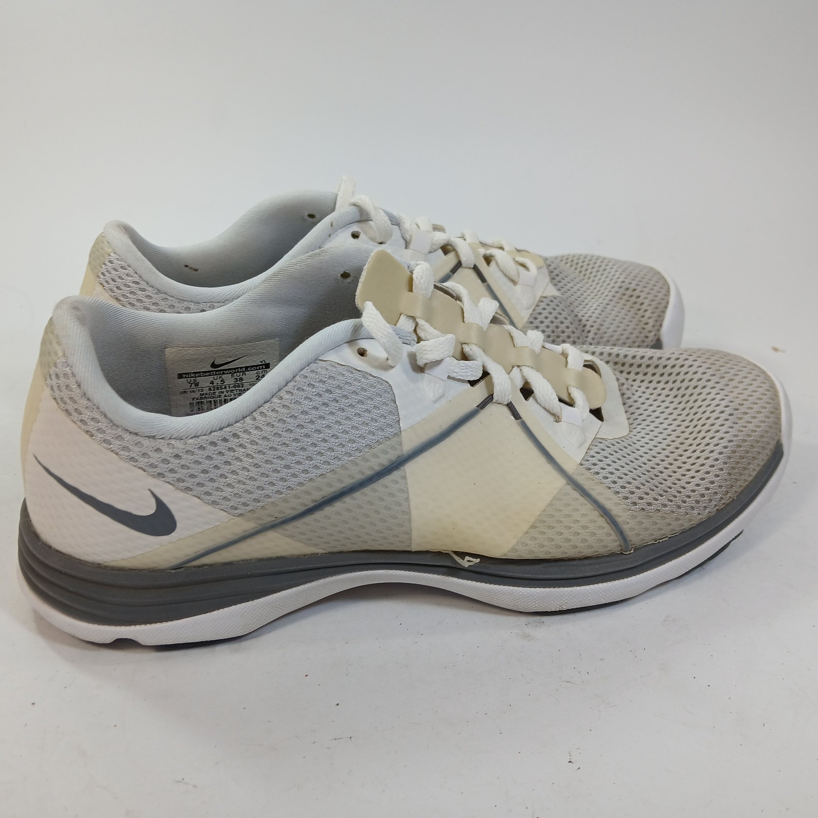 NIKE Lunar Summer Lite 2 Golf Shoes Sz 7 W White Gray 628541-002