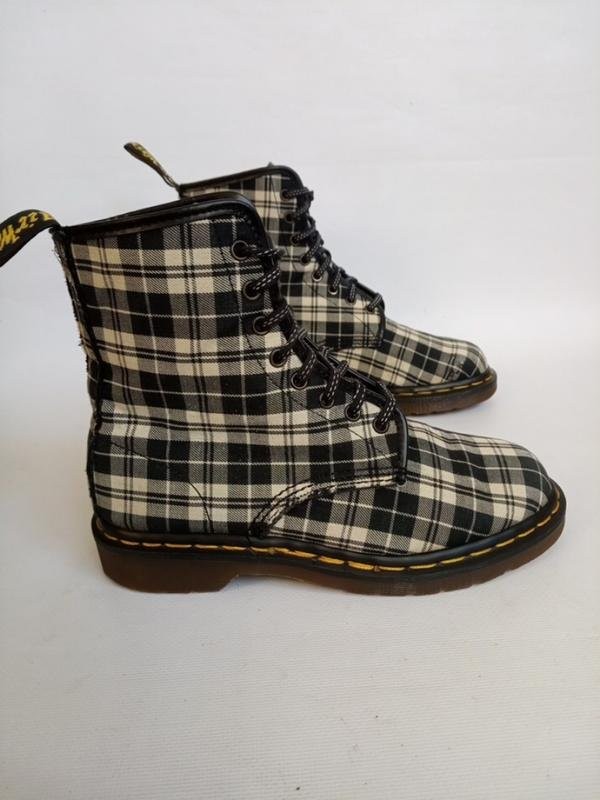 women dr martens boots grey textile 39.5