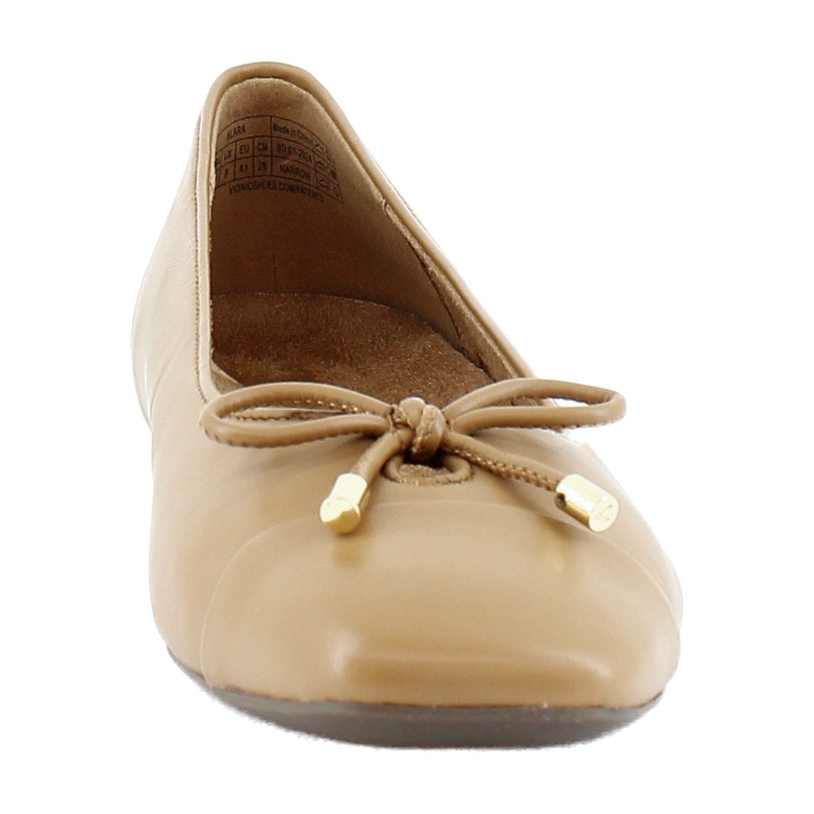 Vionic Klara Women’s Flats Camel Leather Size 10 N