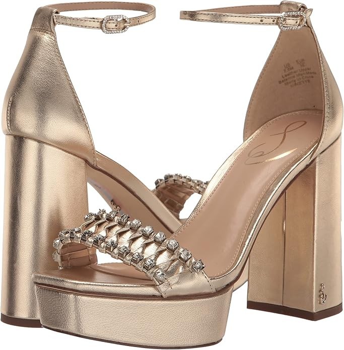 Sam Edelman Women’s Ninette Platform Gold Leaf