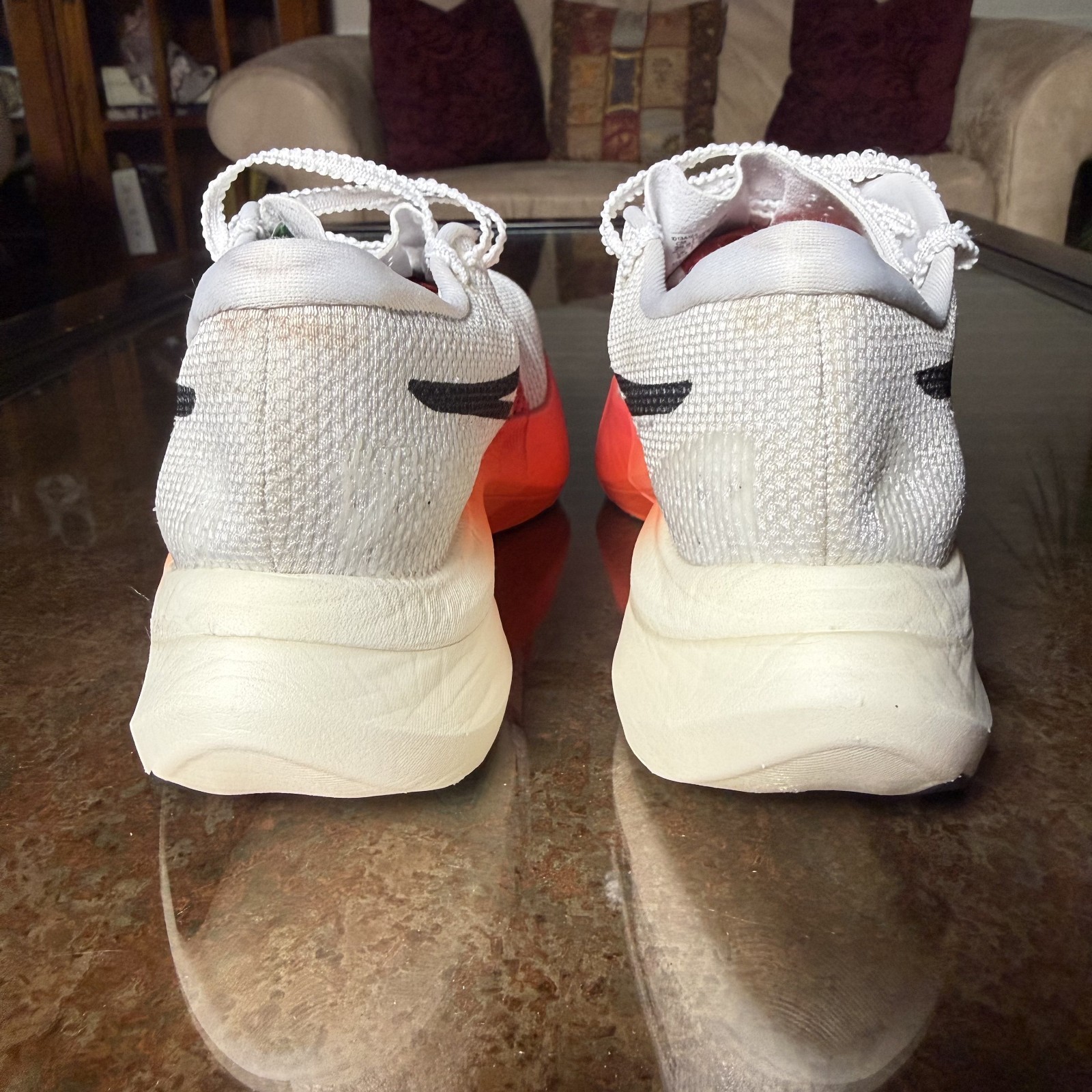 ASICS Metaspeed Edge Paris Women’s Sz 8 White Orange Carbon Plated Running Shoes