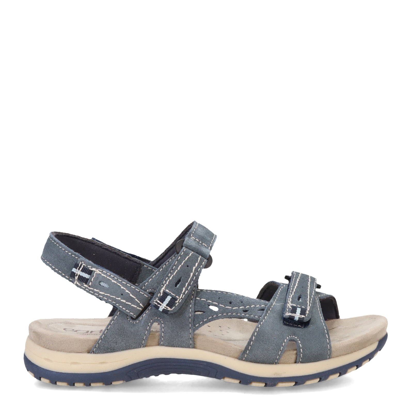 Women’s Earth Origins, Sophie Sandal SOPHIE-420 Medium Blue SUEDE