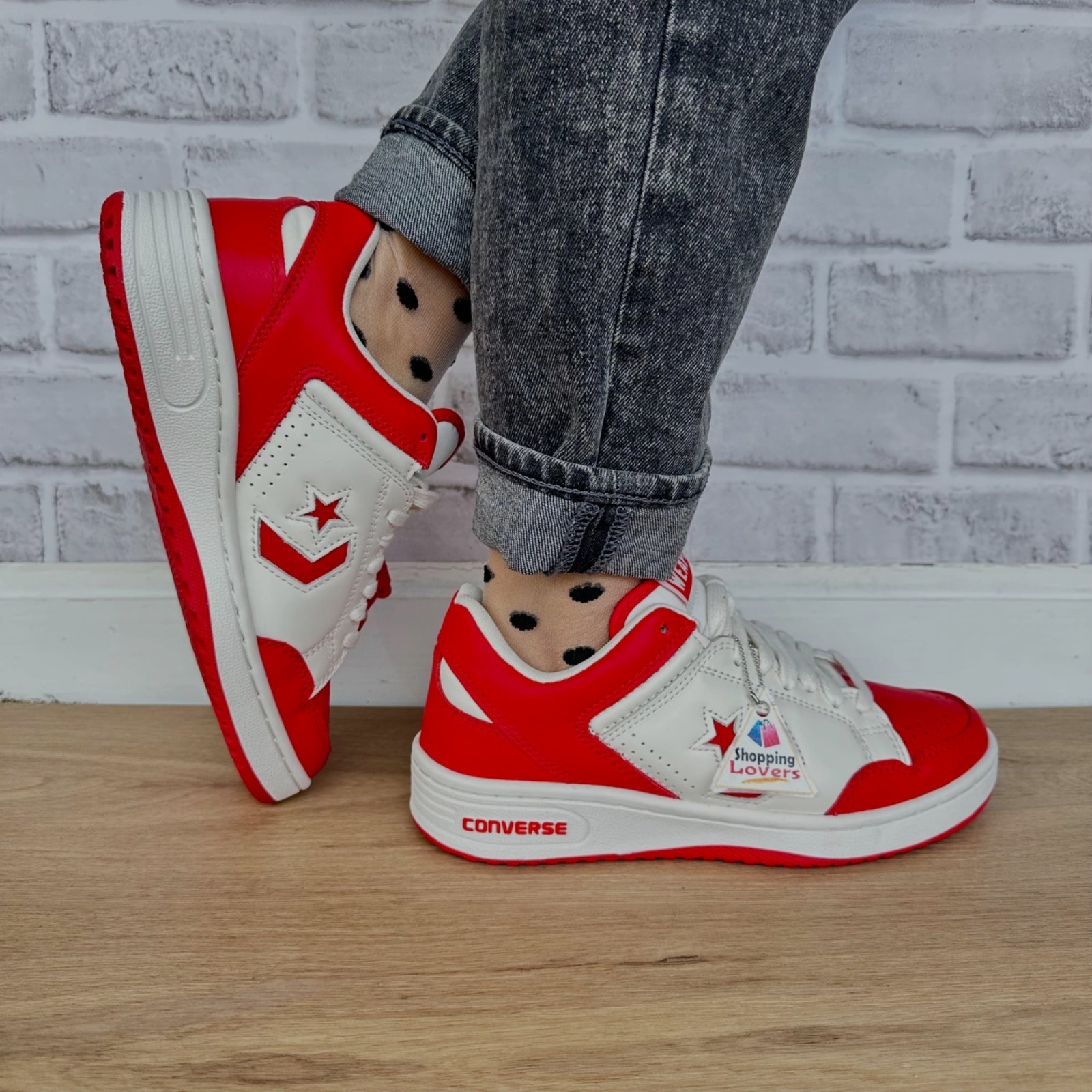 Converse Weapon Low Red White 10.5 Women Shoes Bird Magic Erving Sneaker A10598C