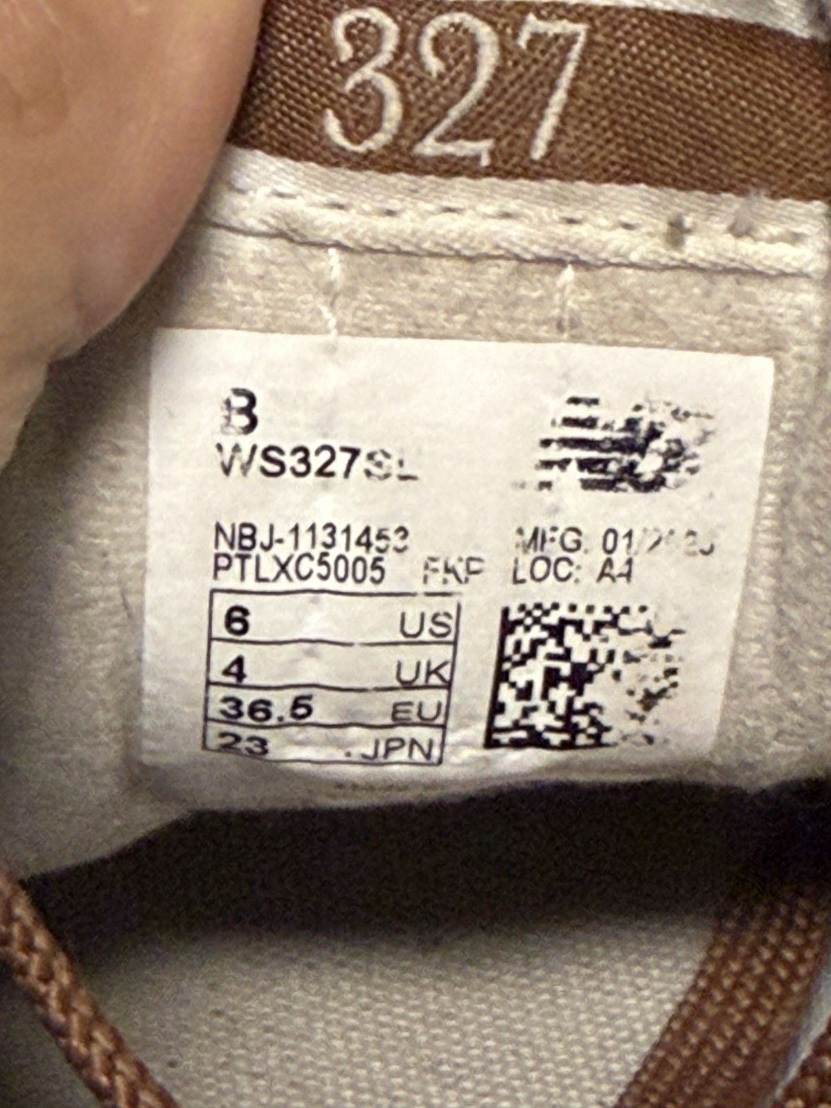 New Balance 327 Rich Earth/True Brown Sneakers WS327SL Women’s US 6 B UK 4