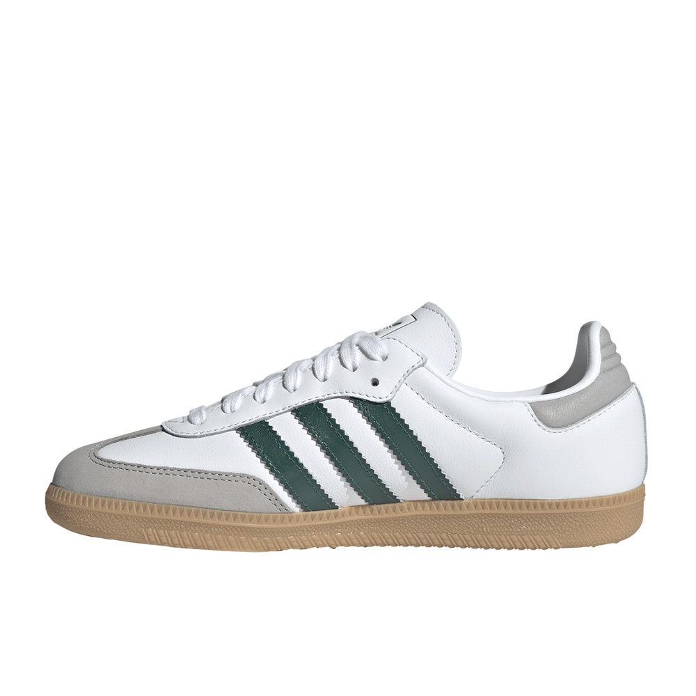 adidas Samba Og Lace Up Womens Green, White Sneakers Casual Shoes JI2724