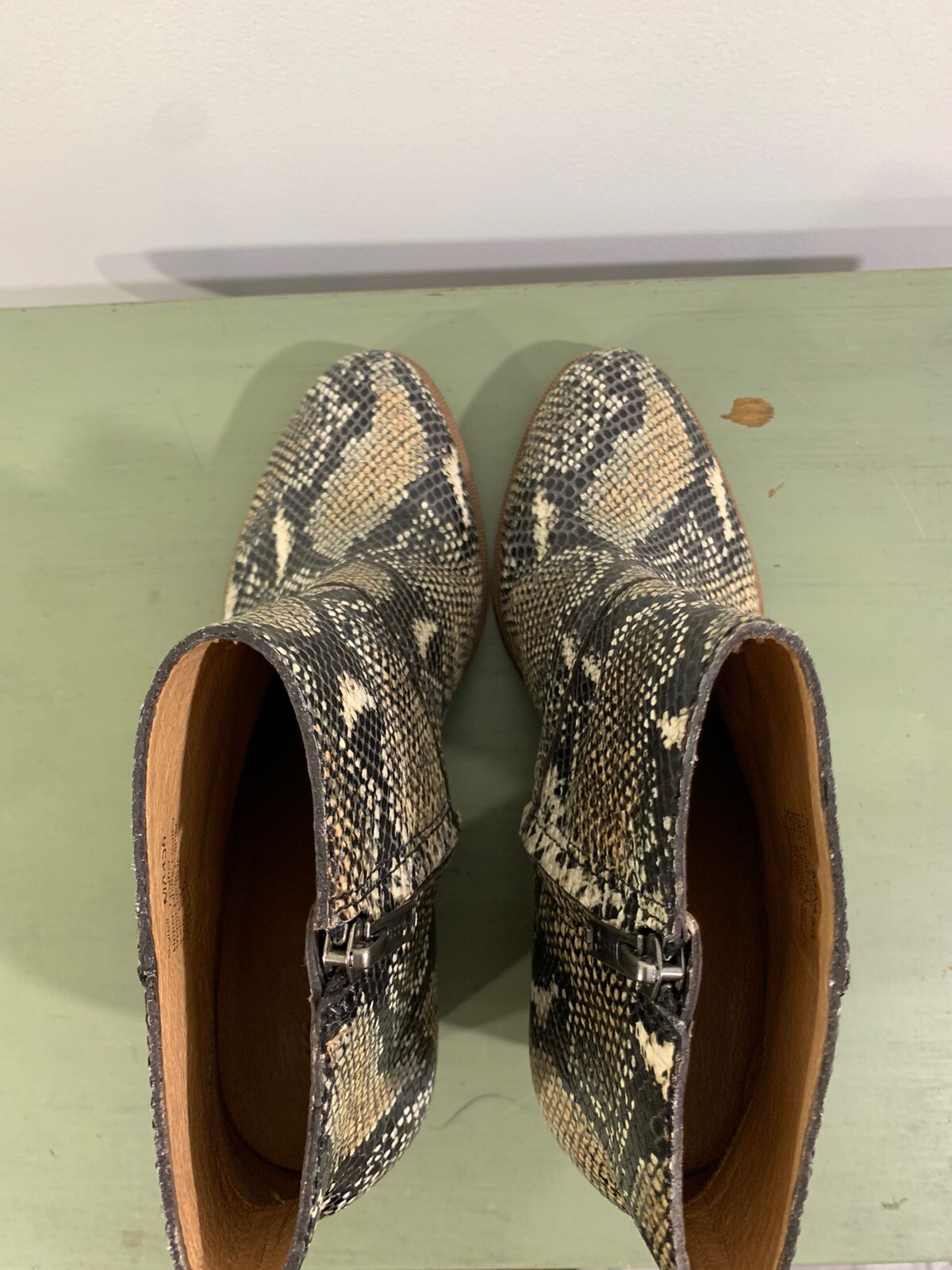 Madewell Boots Snakeskin Western 9.5