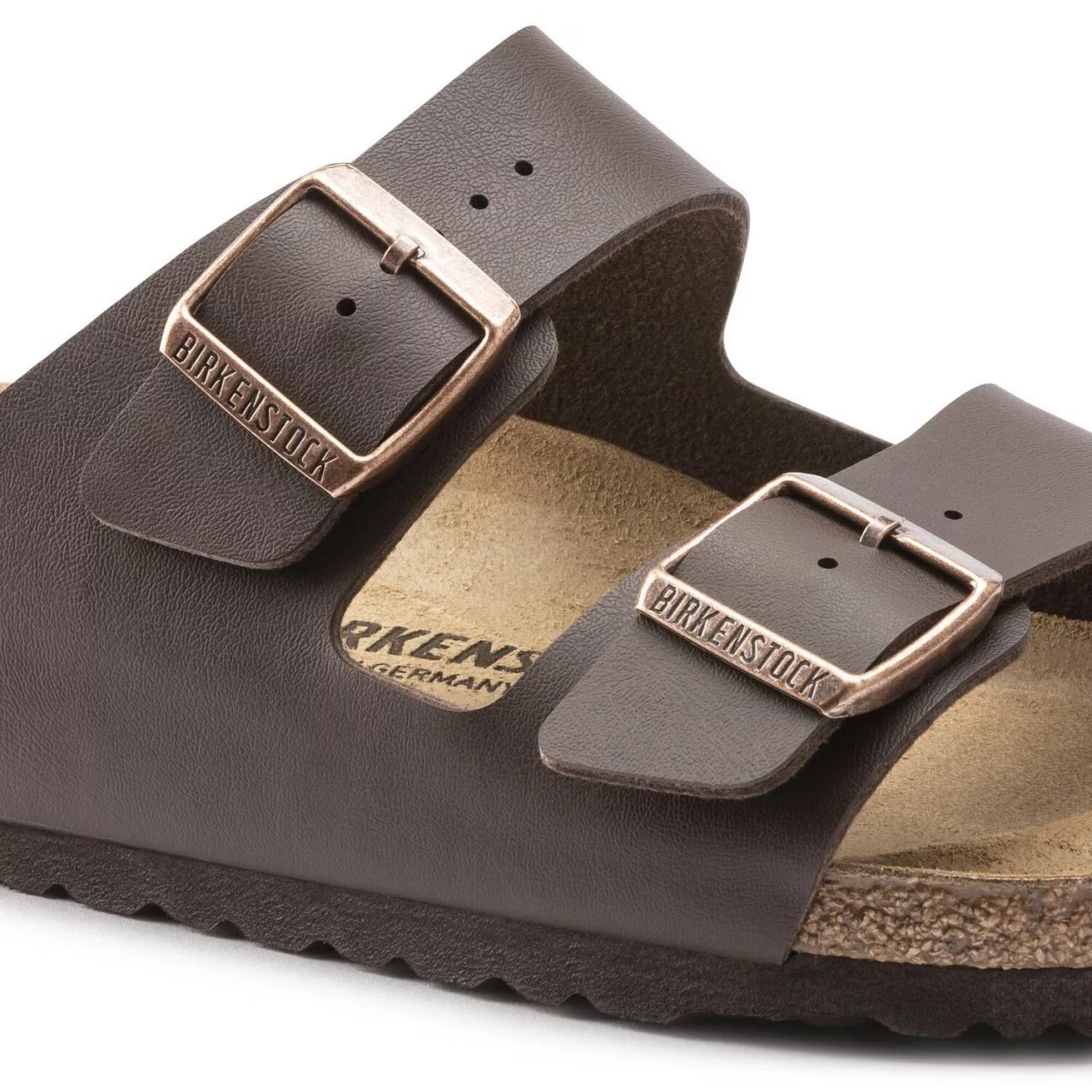 NEW-Birkenstock Arizona Birko-Flor Soft Footbed Unisex Sandals Select Size-Mocha