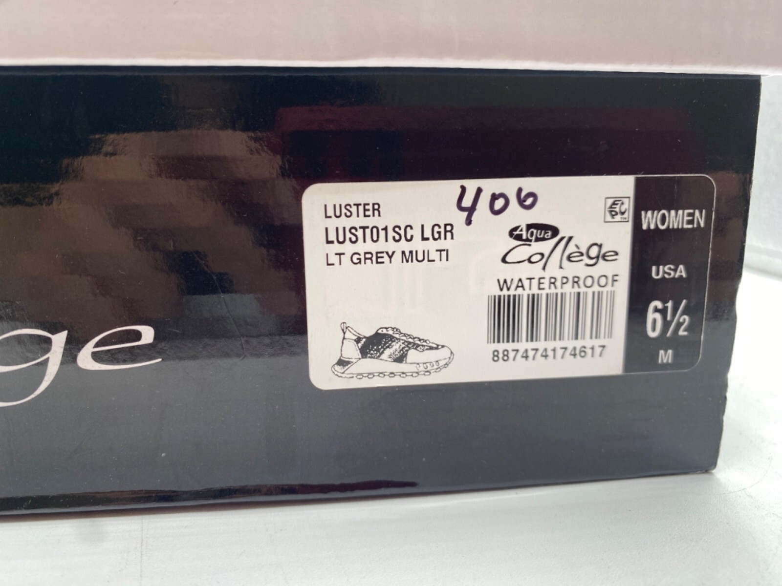Aqua College Women’s Light Grey Luster Lace Up Low Top Sneakers Size 6.5 M NWB