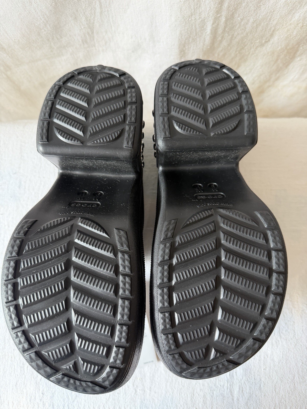 Crocs Siren Studded Clog Black Platform Heels Women’s 11 Men’s 9 NWT 209017-001