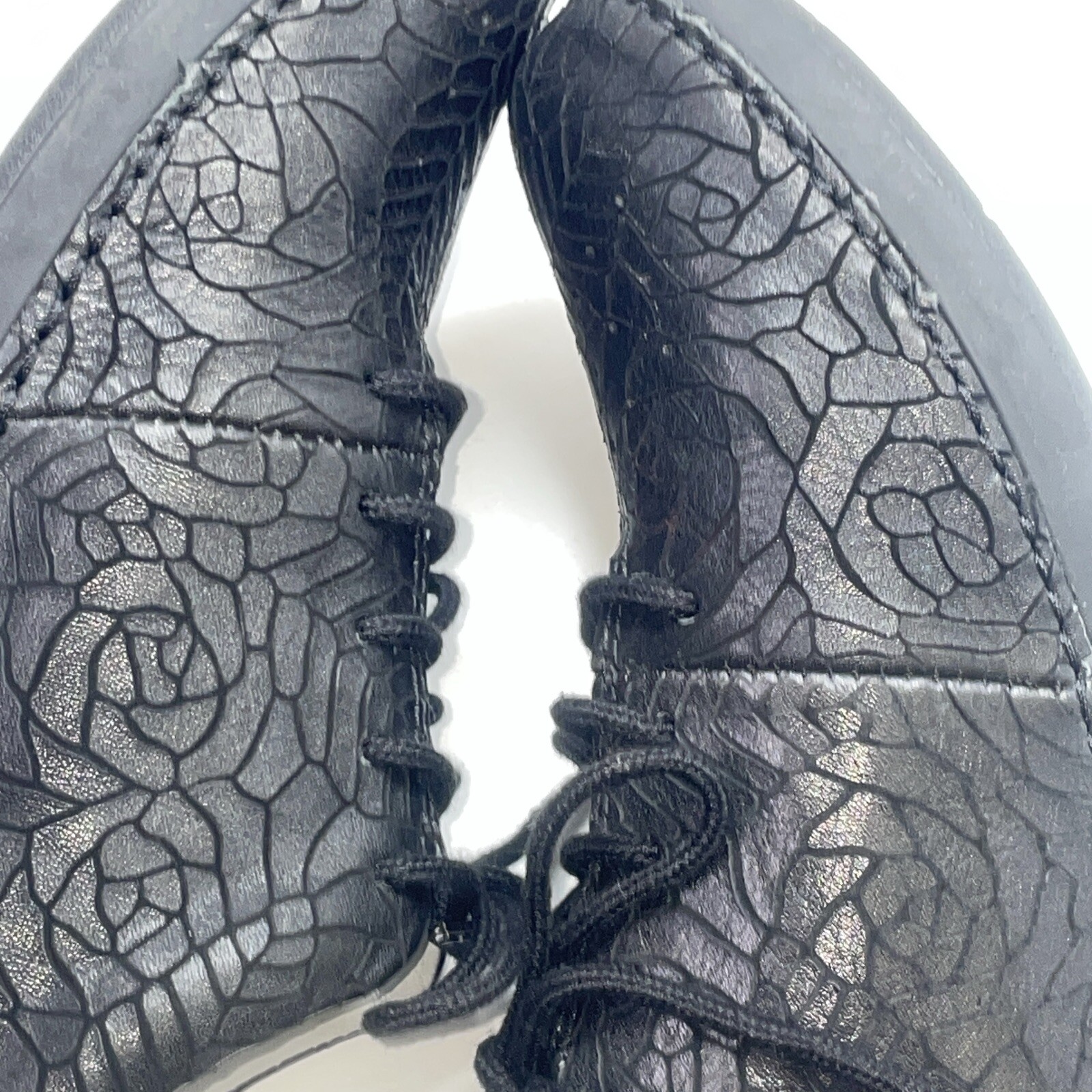 ALEGRIA Essence Leather Sneaker Shoes Women Size US 6.5 EU 36 Black Rose ESS-586