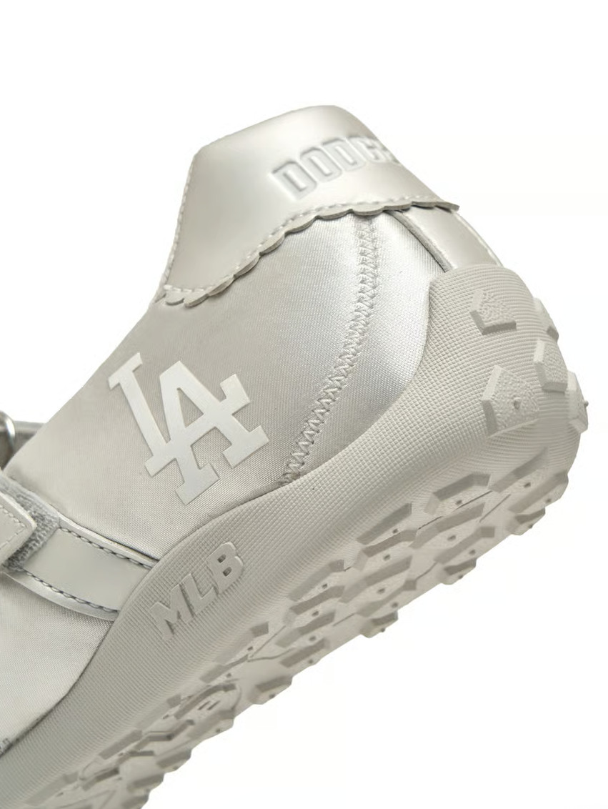 MLB Korea Slick Mary Jane Satin LA Dodgers Women Lifestyle Casual Fashion Shoes