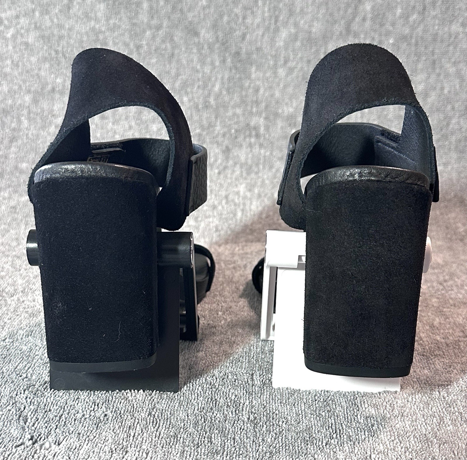 NWOB Pedro Garcia Nara Black Suede/Leather Ankle Strap Sandals SizeEU39 MSRP$575