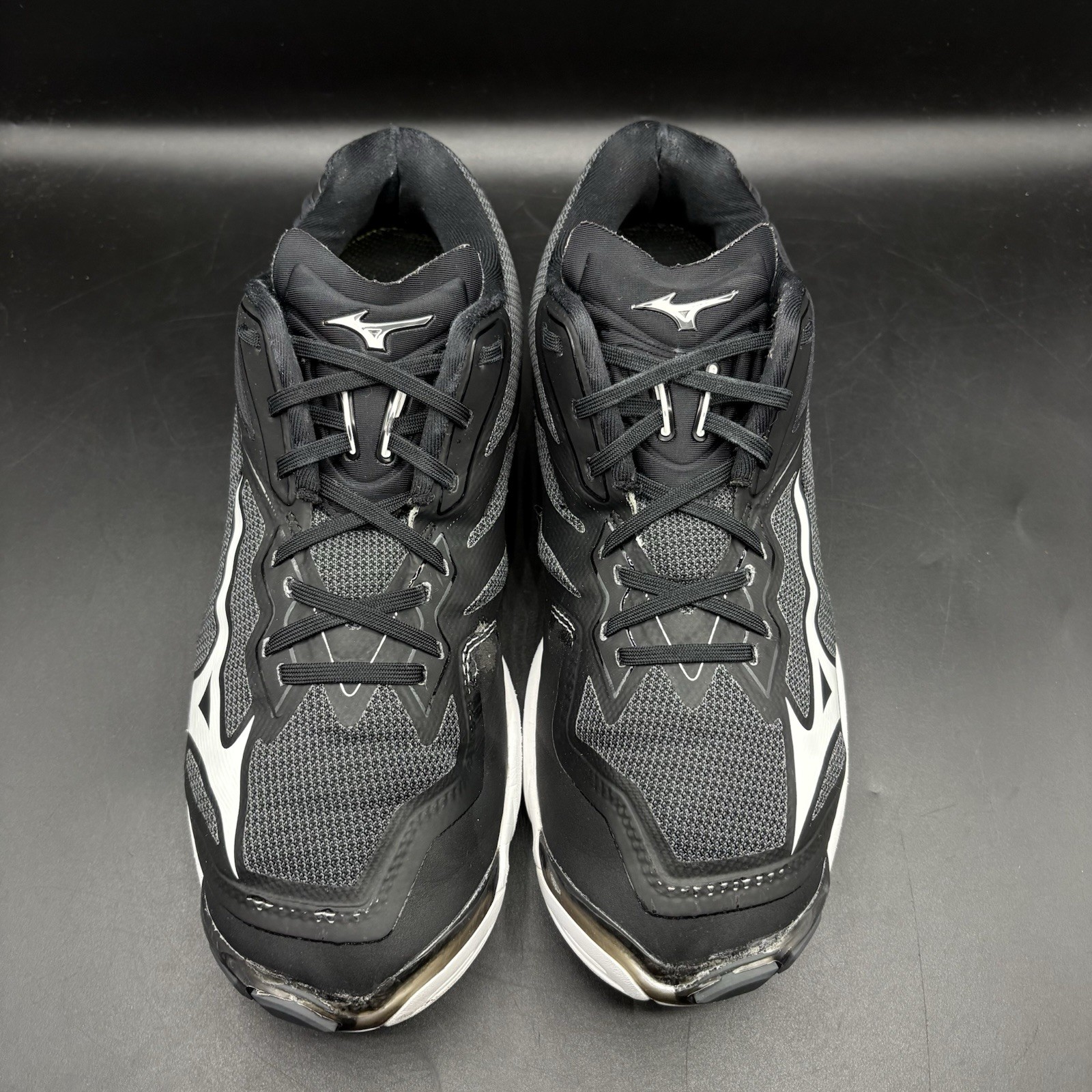 Mizuno Wave Lightning Z6 Volleyball Shoes Women 10.5 Black White Low Top