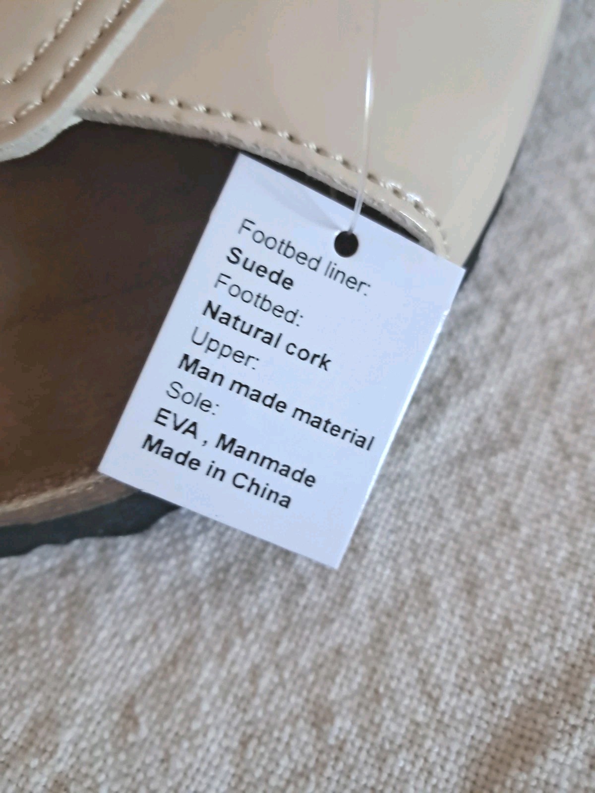 Bertula By Birkenstock- Beige w/Gem Accent- Sz 11