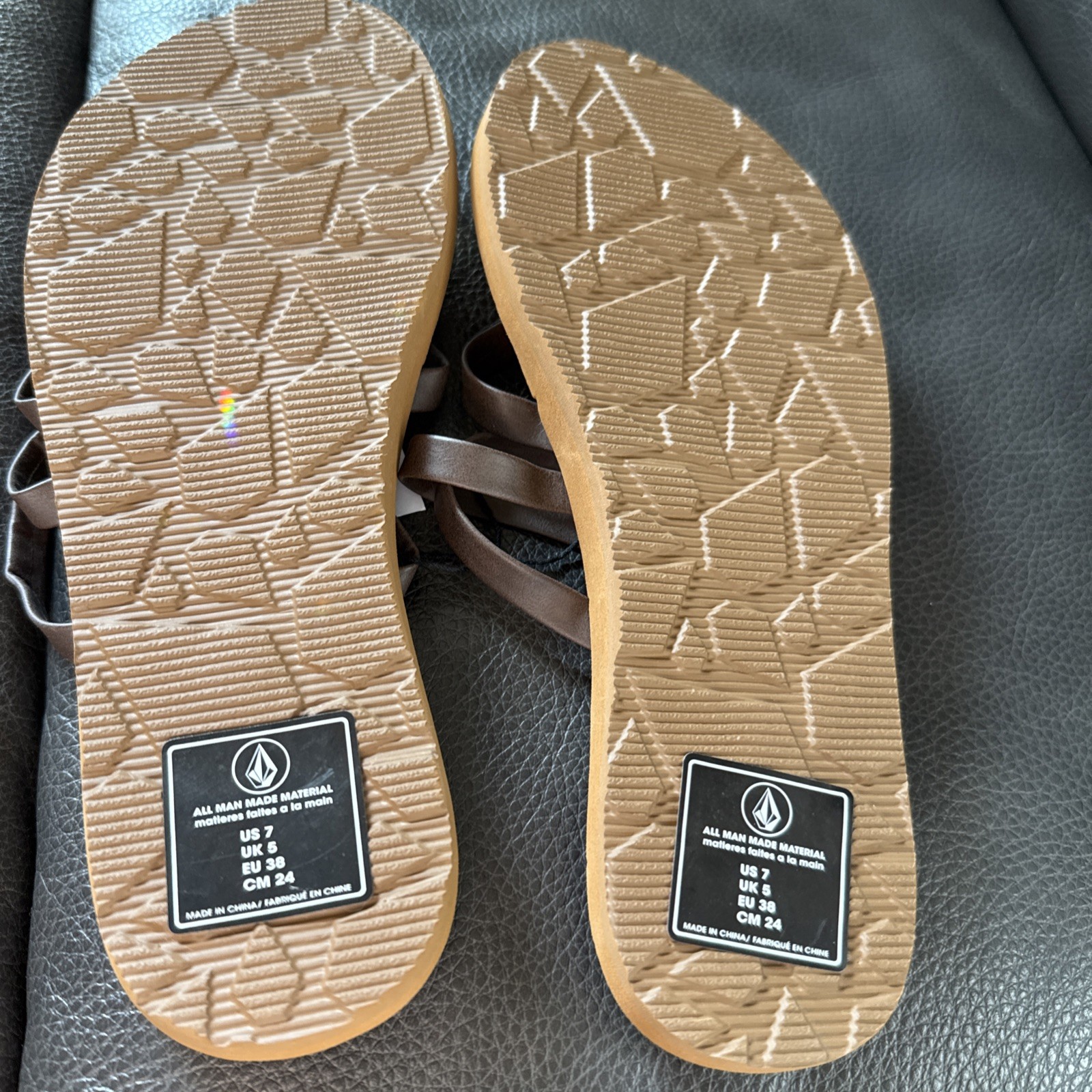 Volcom Easy Breezy II Sandal – Brown – SIZE 7 – New with Tag, Fast Shipping