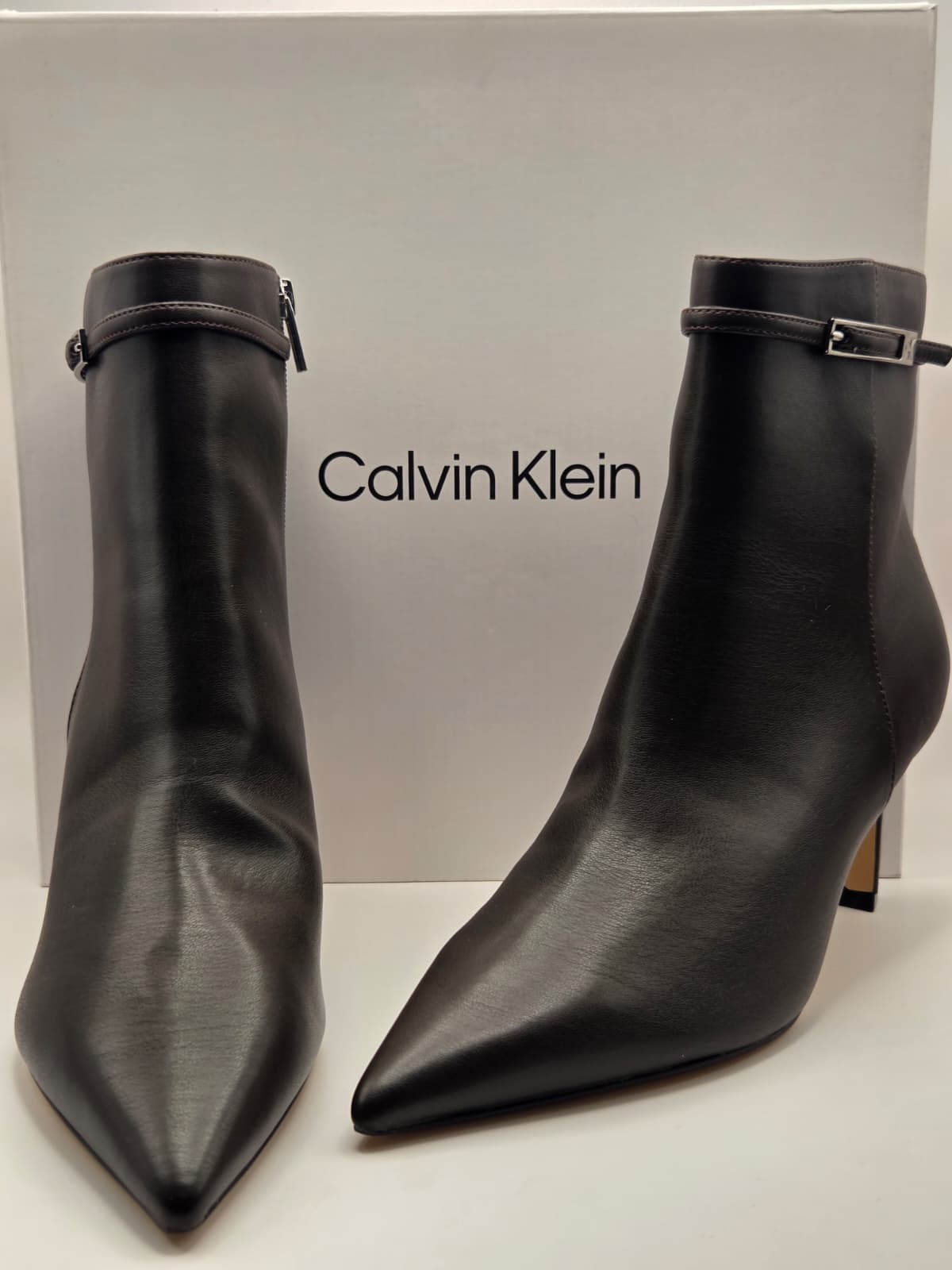 Calvin Klein ALENNA2 , Women’s Dark Brown Ankle Boots Size 9M New With Box