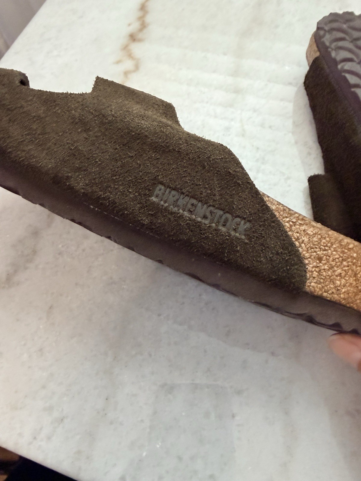 Birkenstock Arizona Mocha Suede Leather Soft Footbed Reg Size 41- US 8.5