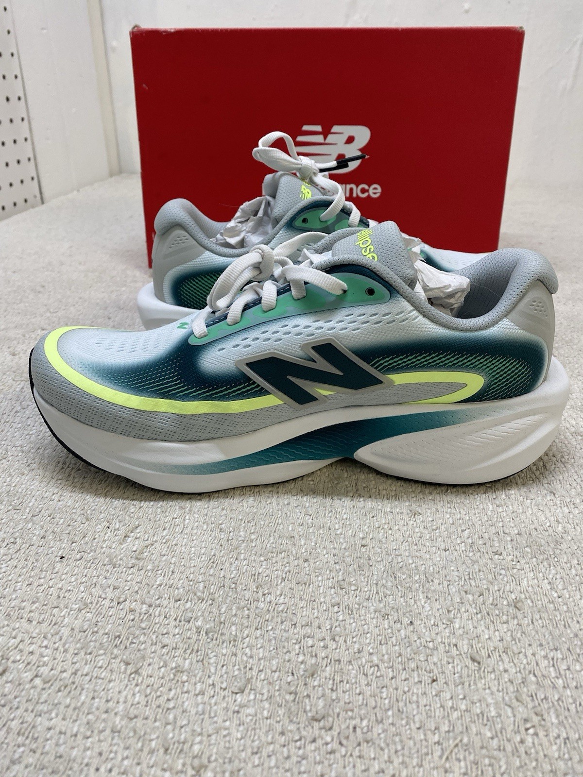 New Balance Fresh Foam X Ellipse V1 Women’s Size 7.5 Wide Deep End/Medusa Green