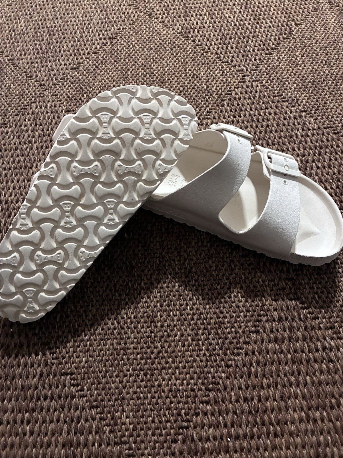 Birkenstock Arizona White EVA Slide Sandals Women’s EU 37 Narrow
