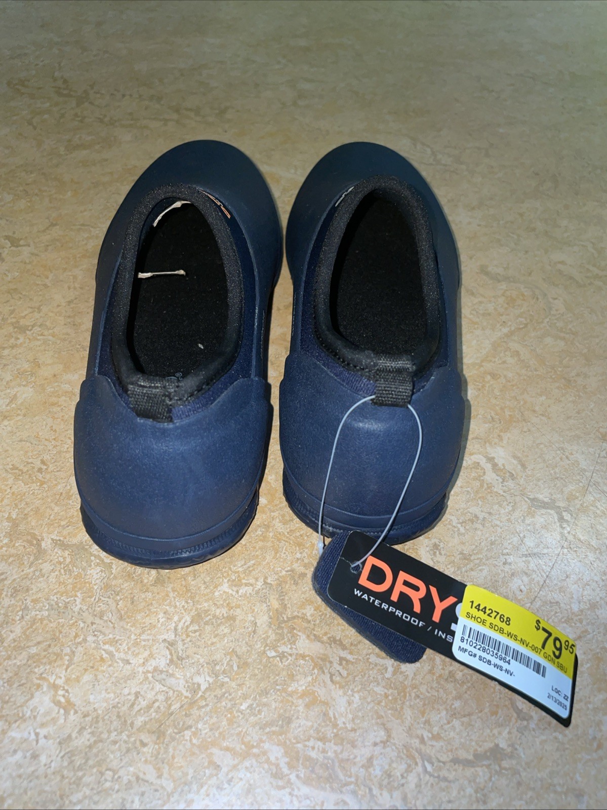 DryShod Waterproof Insulated Breathable Shoes Women’s 7 NWT Navy Blue Neoprene