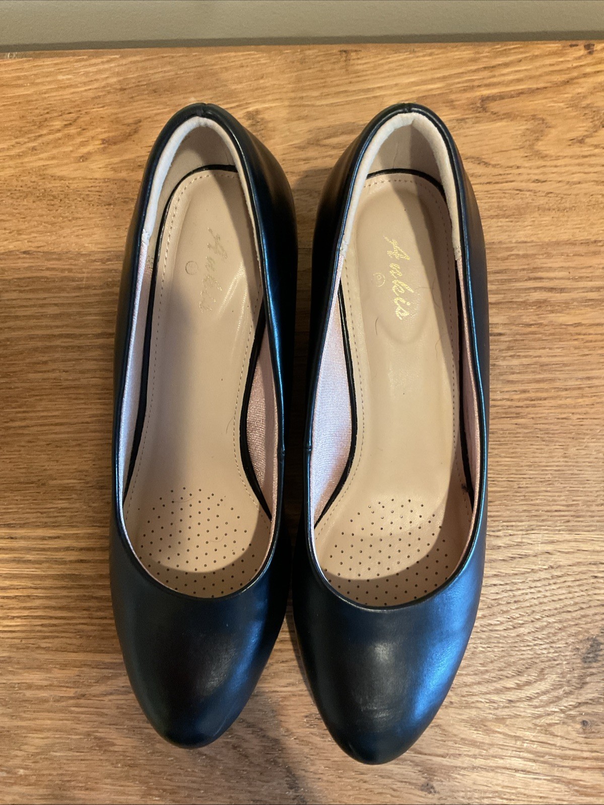 Ankis Black Nubuck Wedge Size 9.5 Worn Once