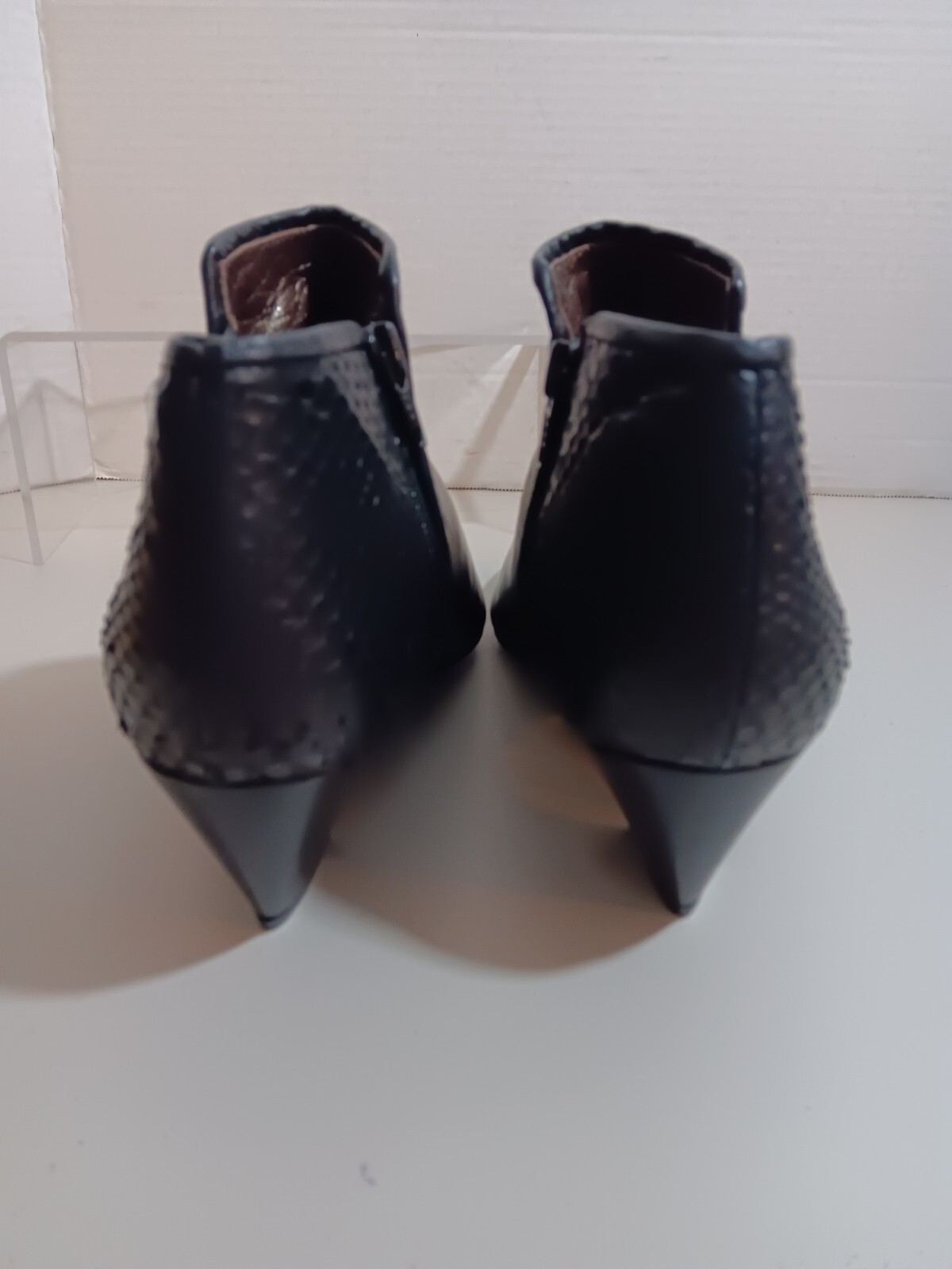 Christina Perez Designer Ankle Boots Women’s Size 10B Reptile/Leather Paris-New