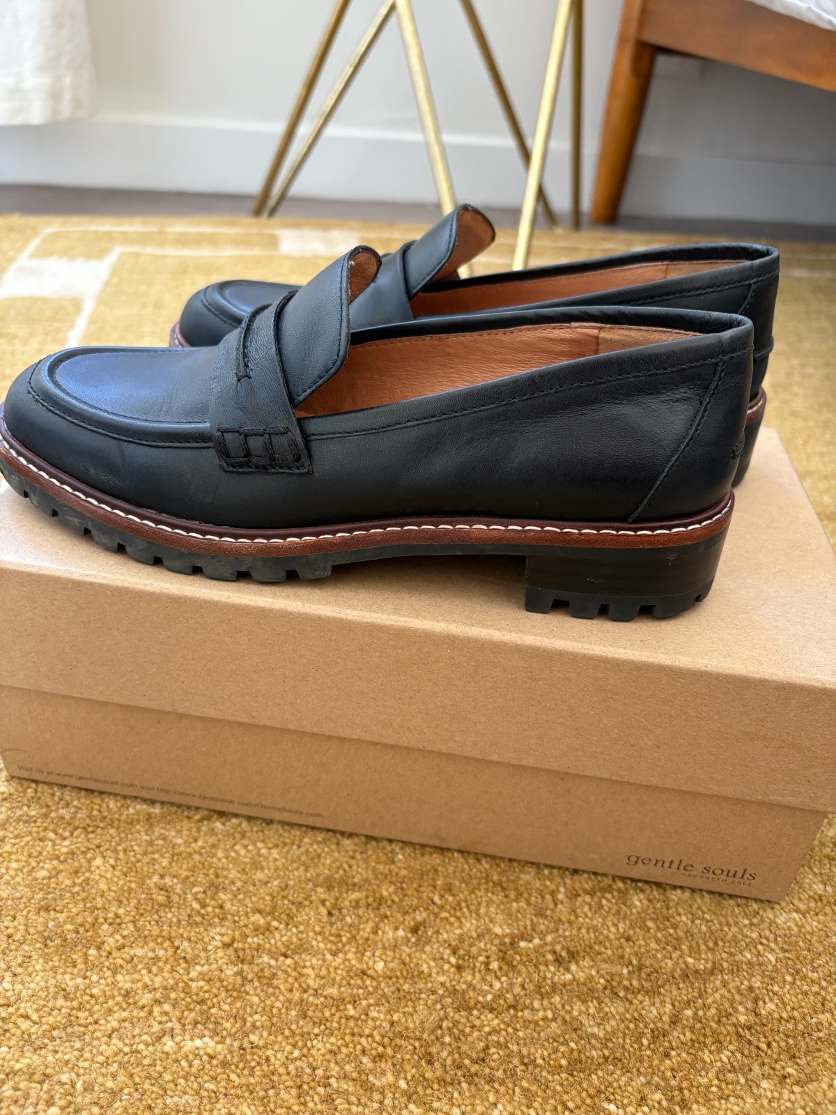 Madewell The Corinne Lugsole Loafer, Women’s, Black, Size 6