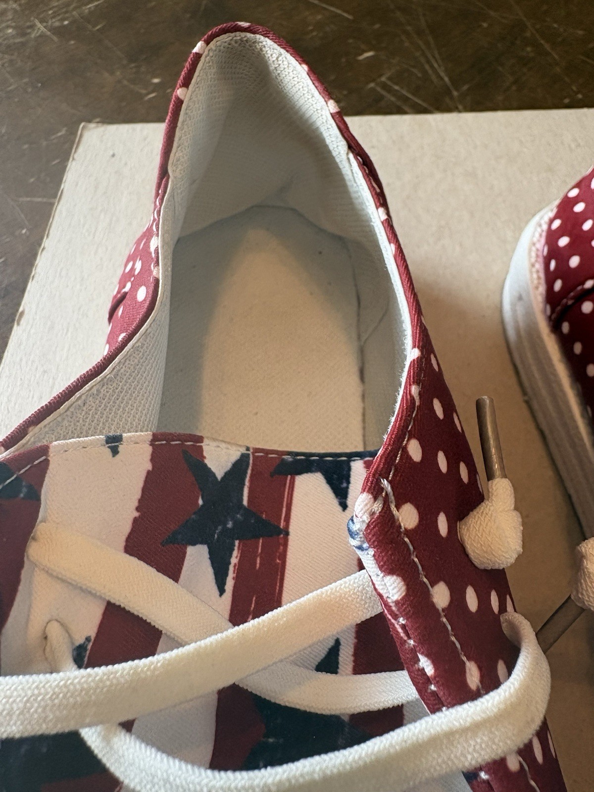 Shoes Patriotic Sneakers Women 11 Men 9 Tennis Lace Up Stars Stripes
