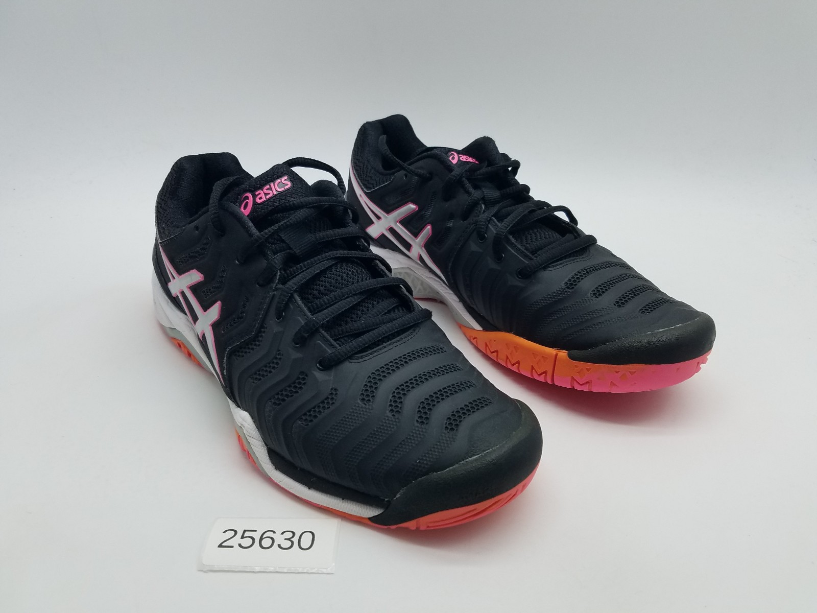 Asics Gel-Resolution 7 Women’s Size 9 Tennis Pickleball Shoes Black Pink