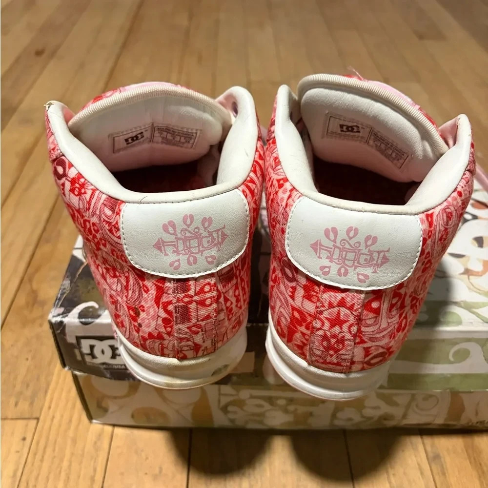 DC FROST Pink and White Sneakers. Limited Edition.